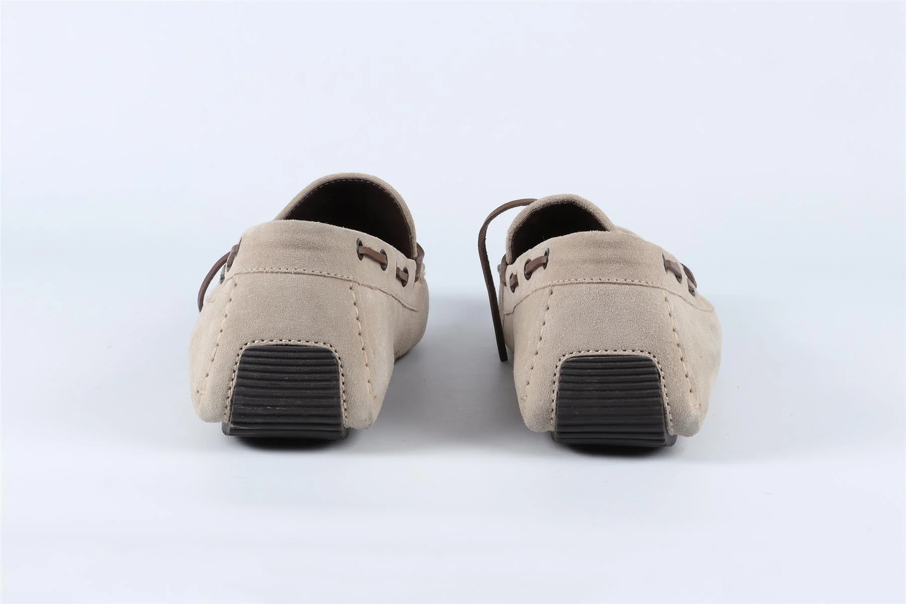 BOTTEGA VENETA GREY MEN'S INTRECCIATO SUEDE LOAFERS EU 44 UK 10 US 11 - Image 5