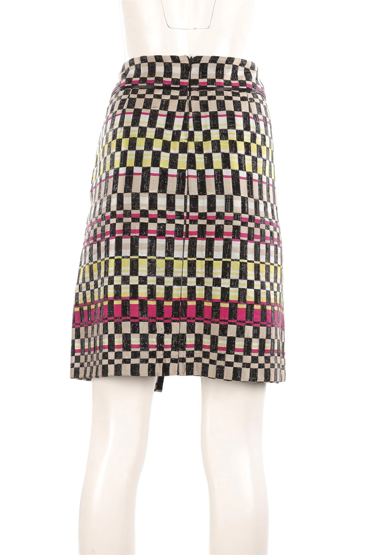BOTTEGA VENETA MULTI SILK SKIRT IT 46 UK 14 - Image 4