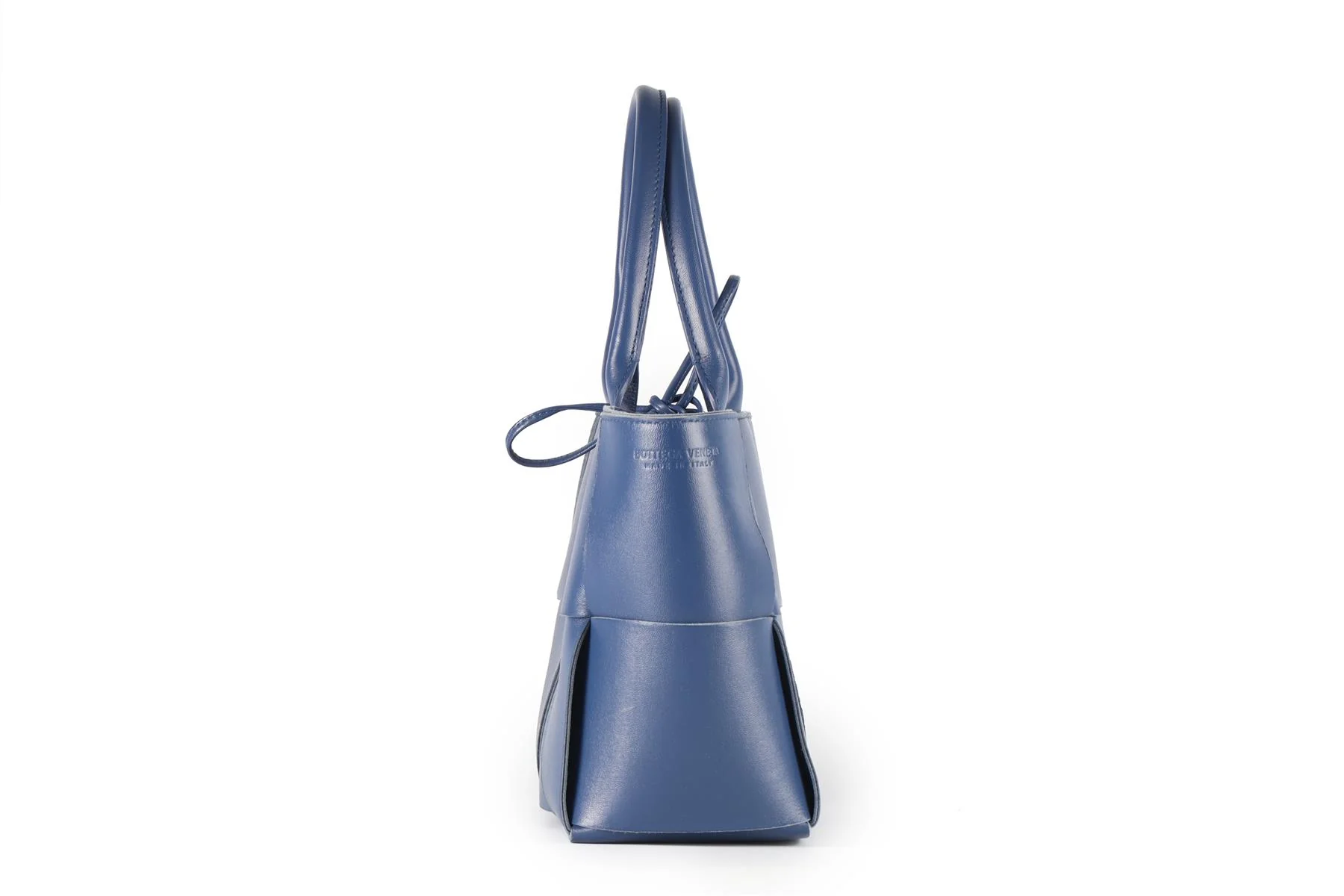 BOTTEGA VENETA NAVY ARCO INTRECCIATO LEATHER TOTE BAG - Image 4