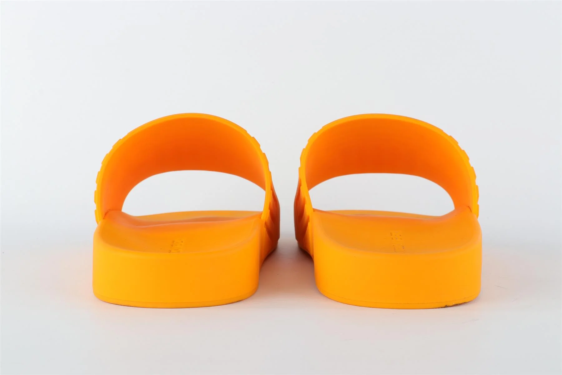 BOTTEGA VENETA ORANGE MEN'S RUBBER SLIDES EU 42 UK 8 US 9 - Image 5