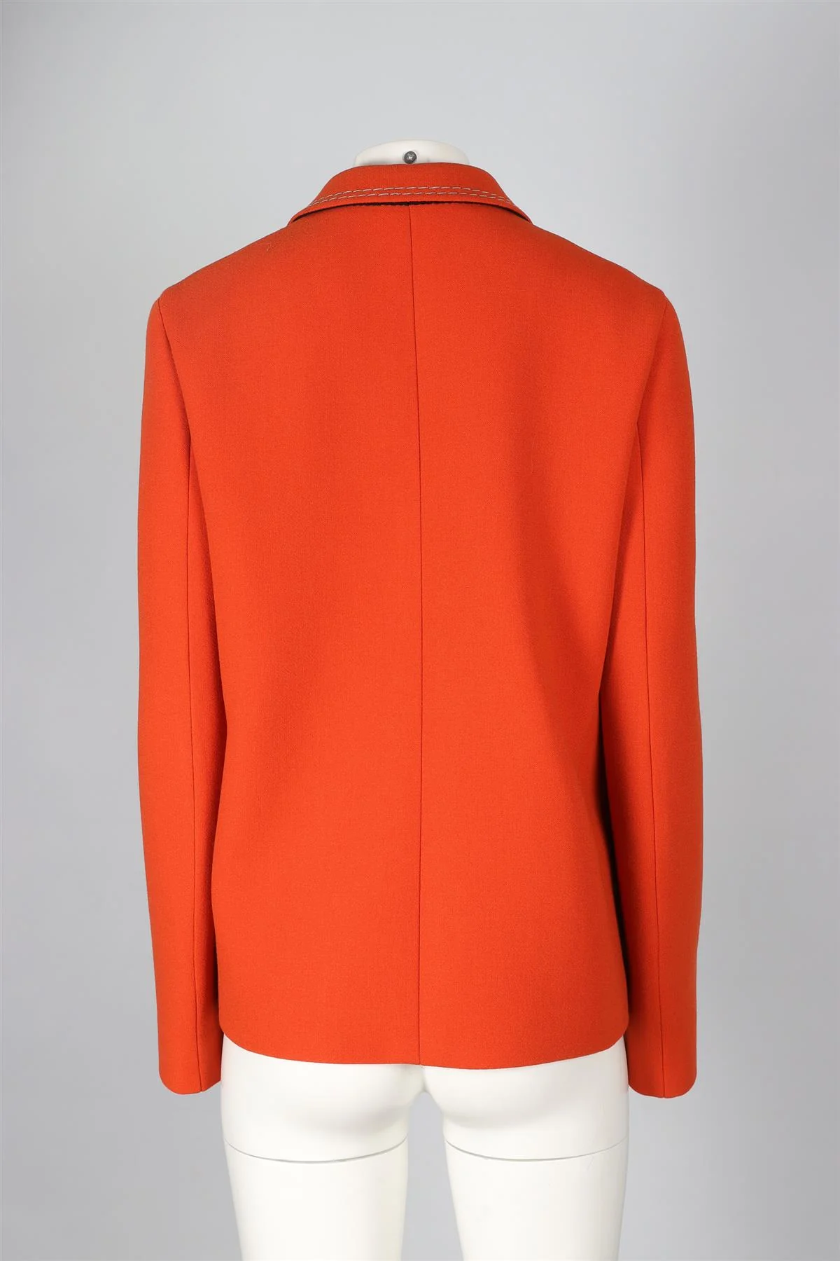 BOTTEGA VENETA ORANGE WOOL BLAZER IT 46 UK 14 - Image 4