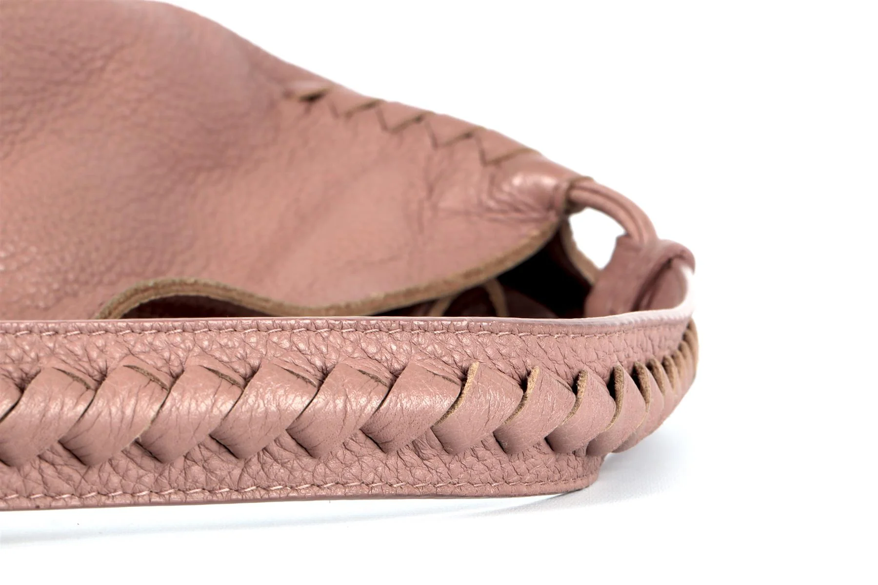 BOTTEGA VENETA PINK CERVO LEATHER SHOULDER BAG - Image 10