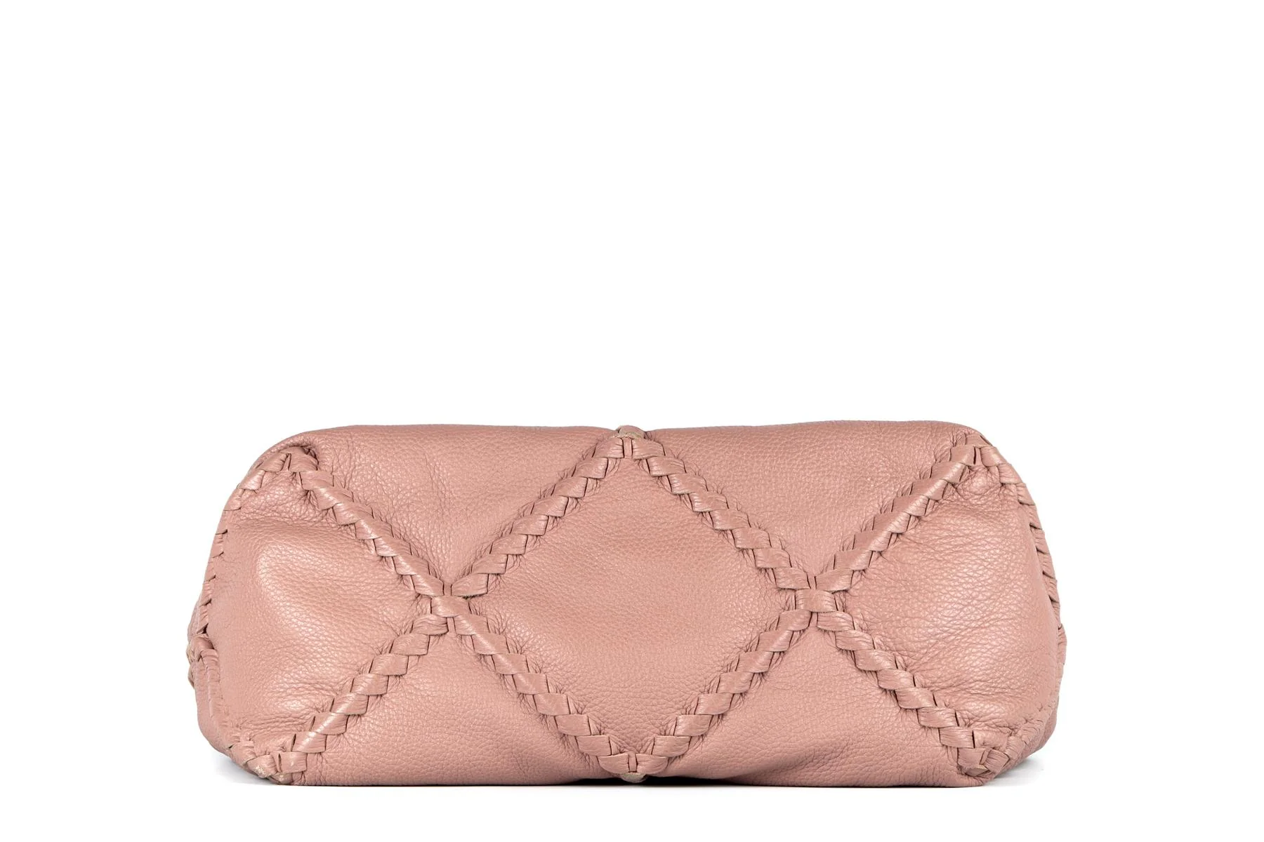 BOTTEGA VENETA PINK CERVO LEATHER SHOULDER BAG - Image 7