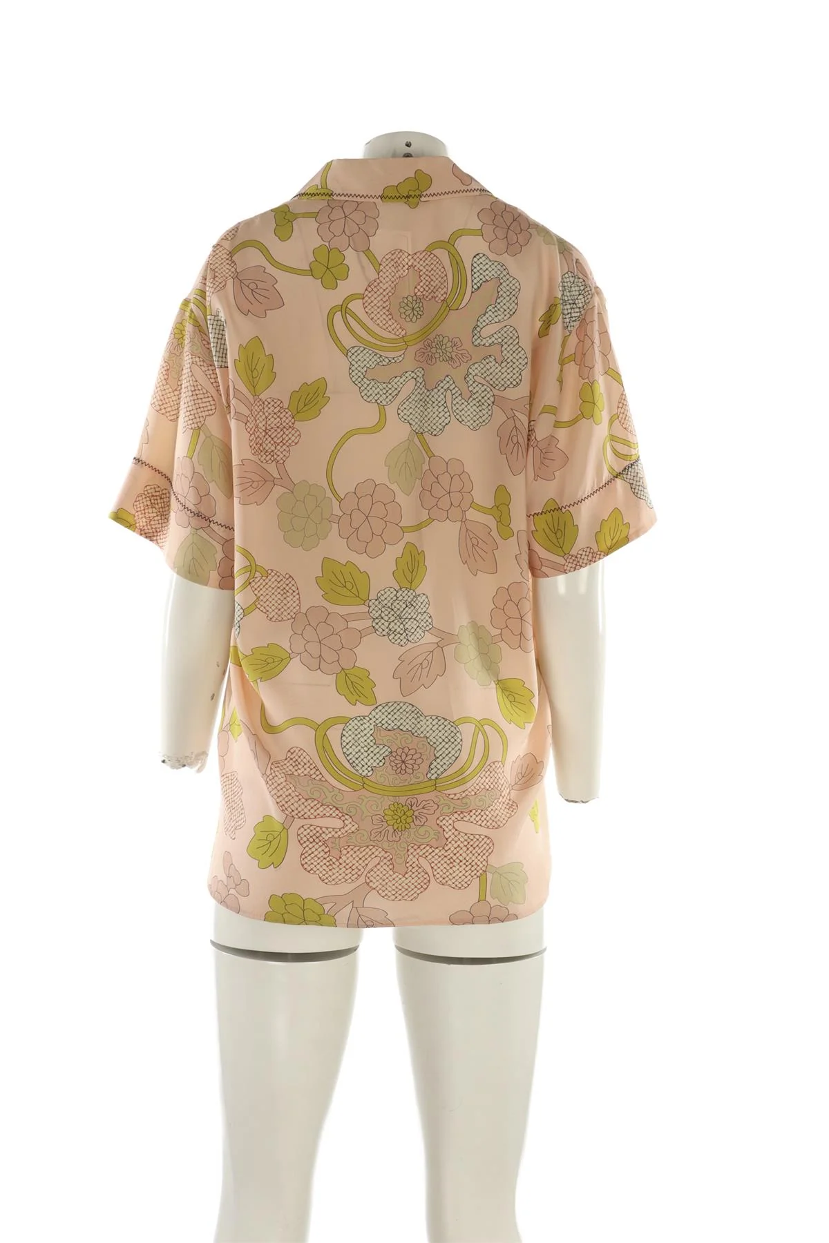 BOTTEGA VENETA PINK SILK SHIRT IT 46 UK 14 - Image 4