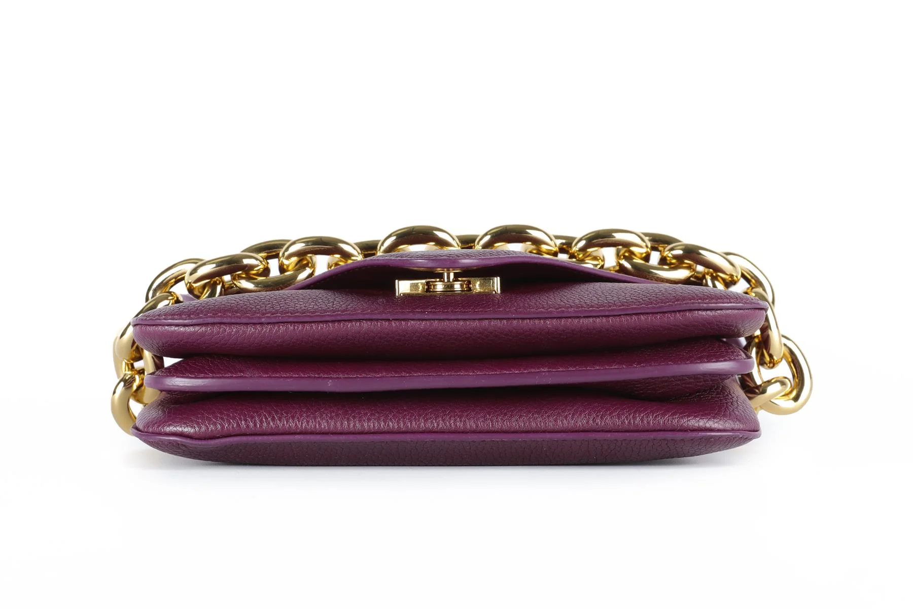 BOTTEGA VENETA PURPLE MOUNT SMALL LEATHER SHOULDER BAG - Image 8