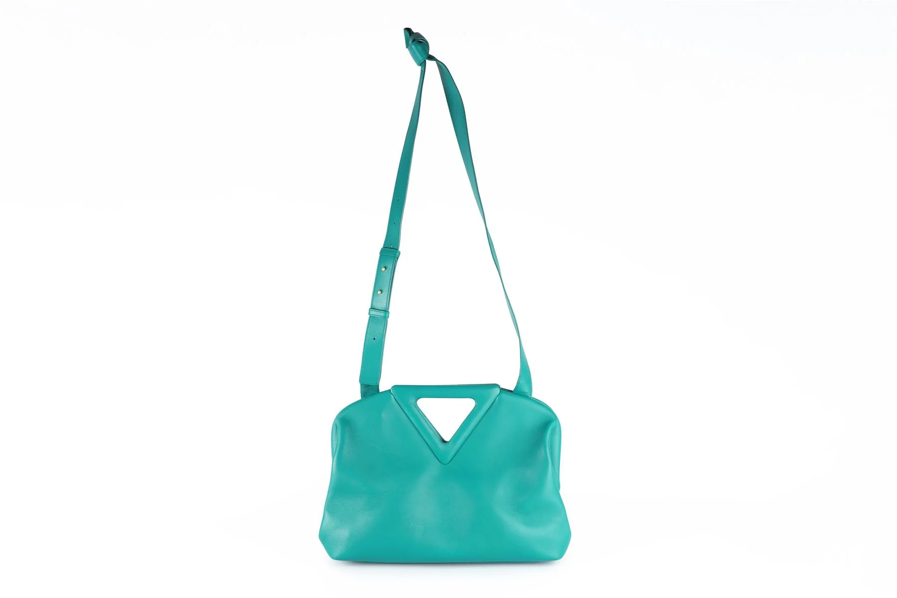 BOTTEGA VENETA TEAL POINT MEDIUM LEATHER TOTE BAG - Image 3