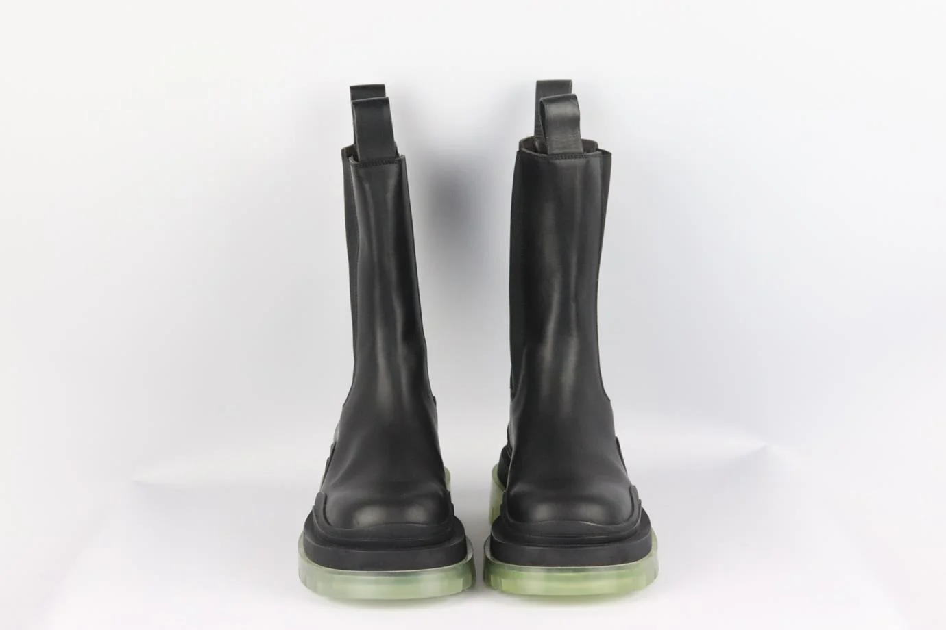 BOTTEGA VENETA TIRE RUBBER TRIMMED LEATHER CHELSEA BOOTS EU 38 UK 5 US 8 - Image 3