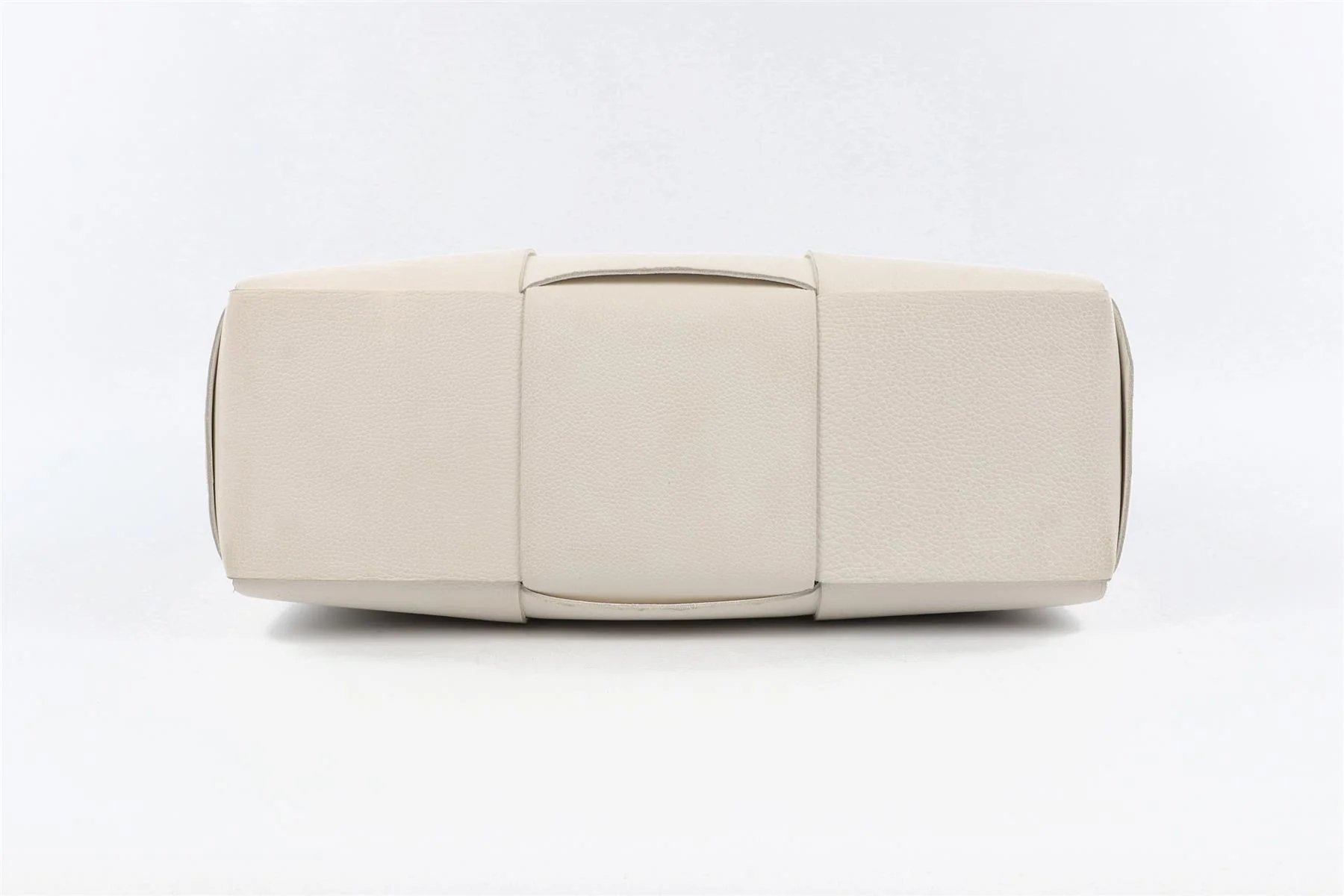 BOTTEGA VENETA WHITE ARCO INTRECCIATO LEATHER TOTE BAG - Image 7