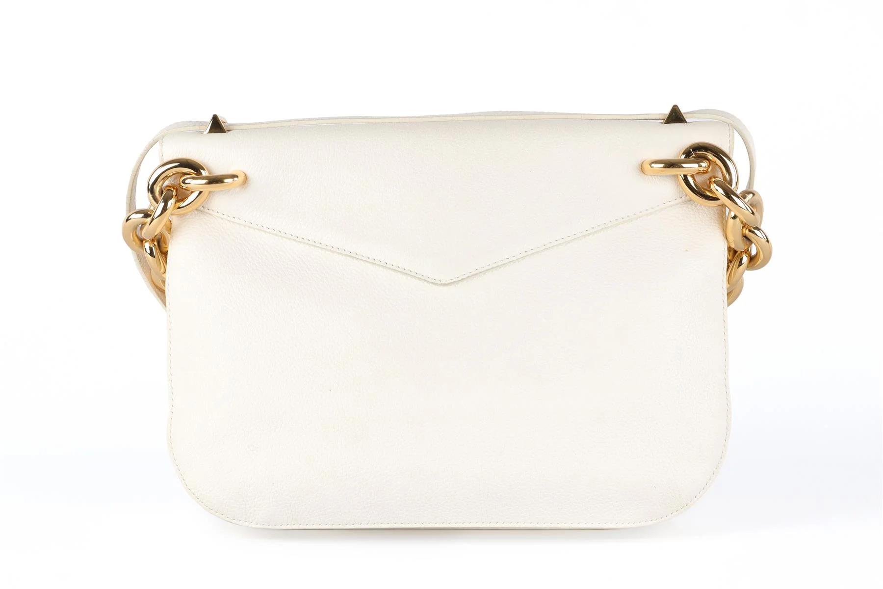 BOTTEGA VENETA WHITE MOUNT MEDIUM LEATHER SHOULDER BAG - Image 7