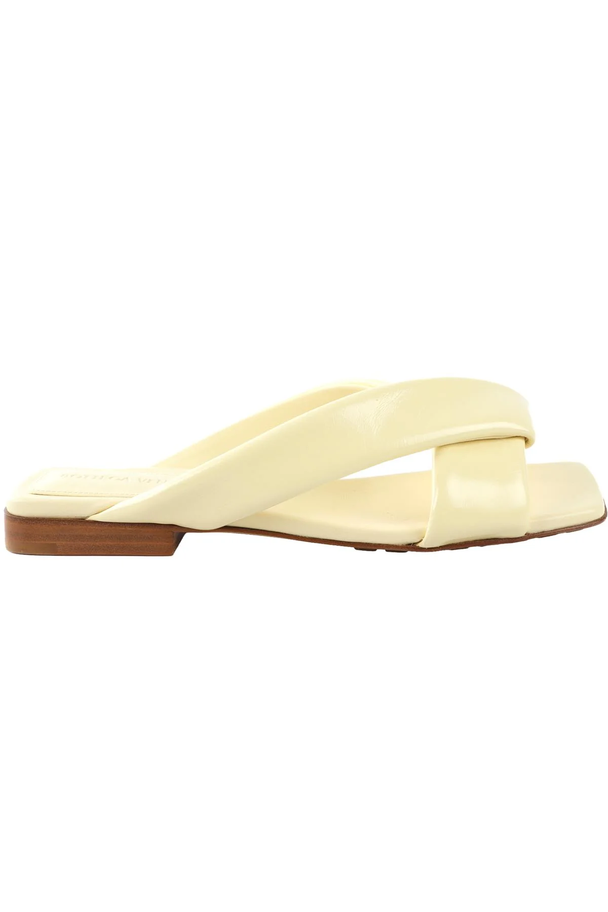 BOTTEGA VENETA YELLLOW CUSHION LUX LEATHER SANDALS EU 38 UK 5 US 8