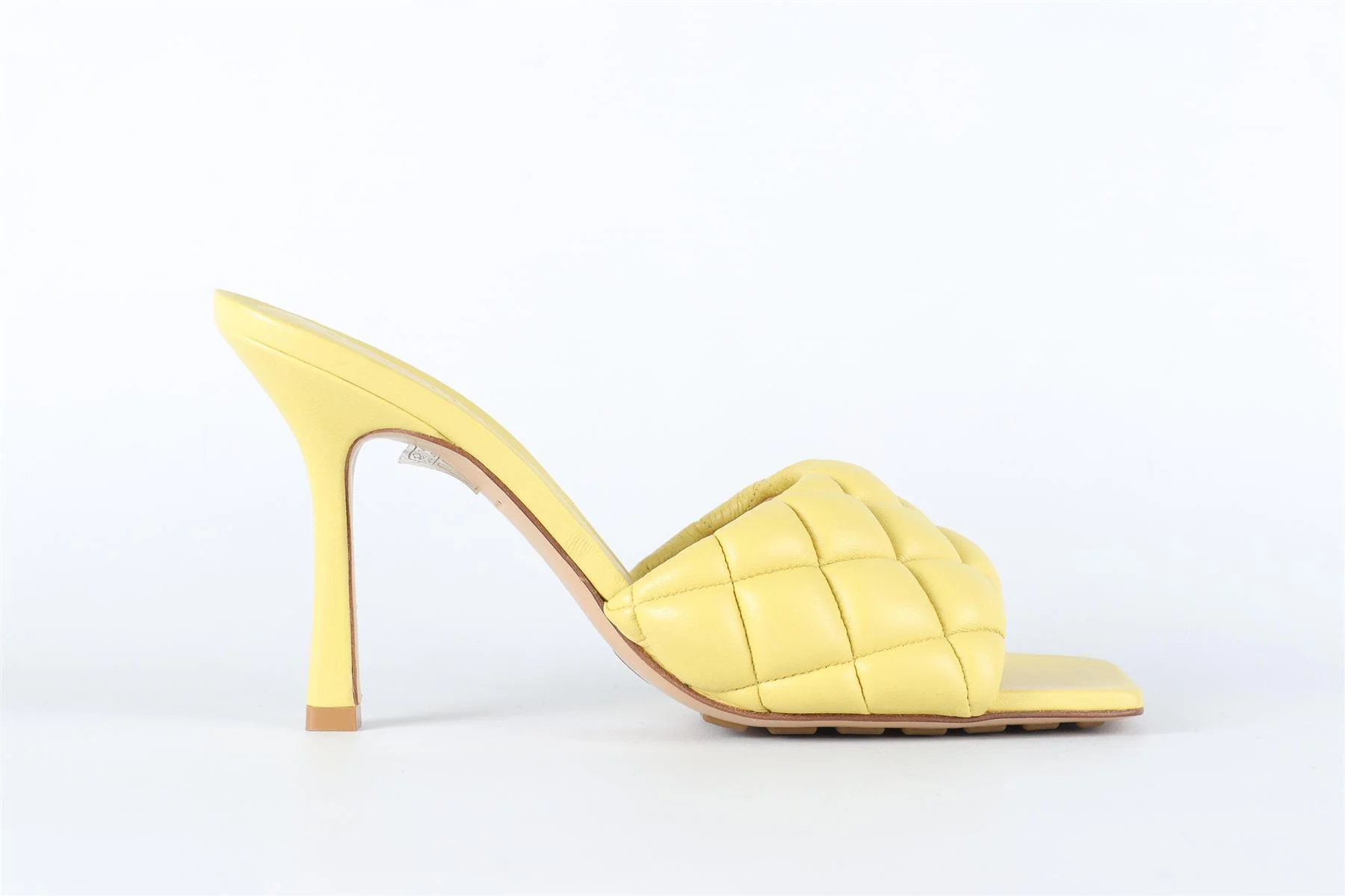 BOTTEGA VENETA YELLOW LEATHER MULES EU 38 UK 5 US 8 - Image 2