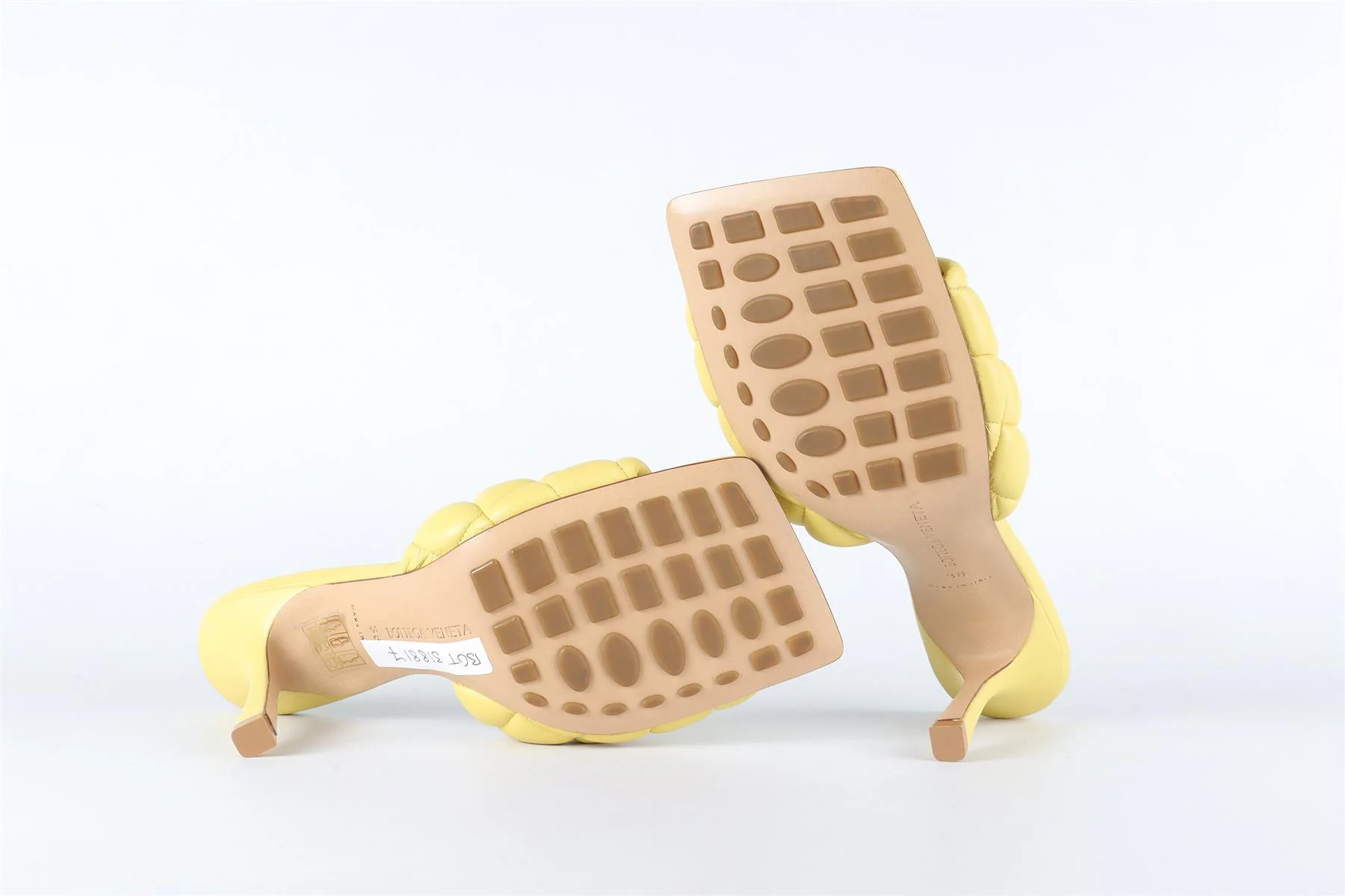 BOTTEGA VENETA YELLOW LEATHER MULES EU 38 UK 5 US 8 - Image 6