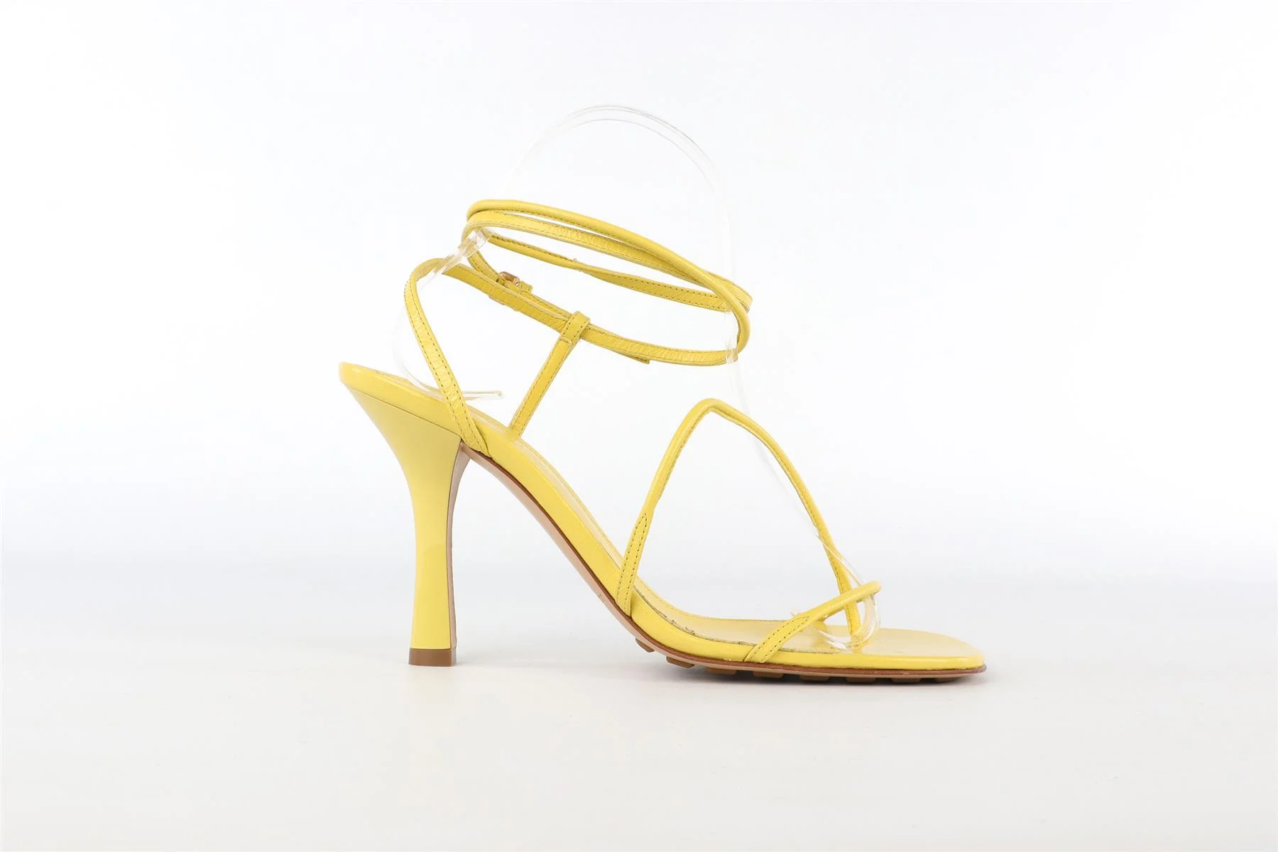 BOTTEGA VENETA YELLOW LEATHER SANDALS EU 38 UK 5 US 8 - Image 2