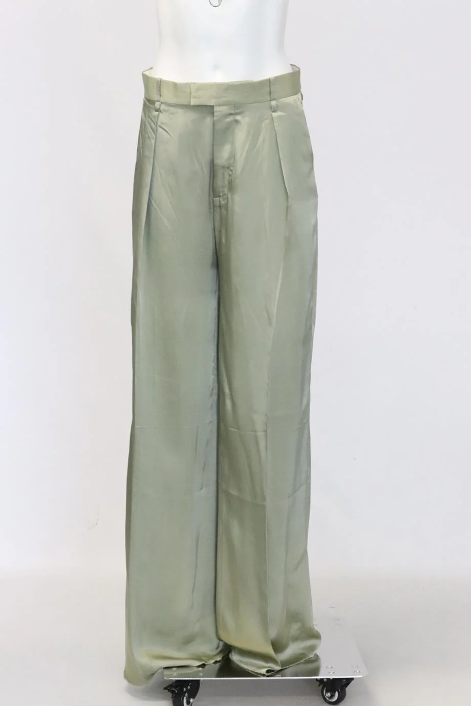 BOTTEGA VENETTA SATIN WIDE LEG PANTS IT 38 UK 8 - Image 2