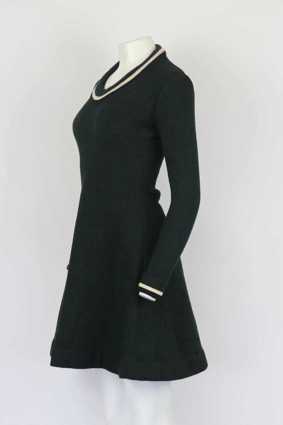 BOUCHRA JARRAR WOOL DRESS XSMALL - Image 3
