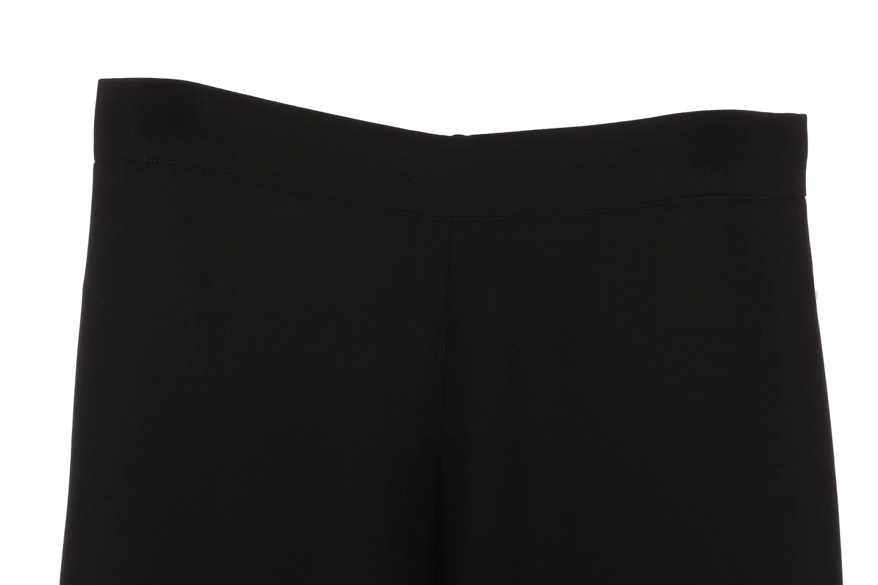 BRANDON MAXWELL BLACK CREPE WIDE LEG PANTS US 2 UK 6 - Image 3