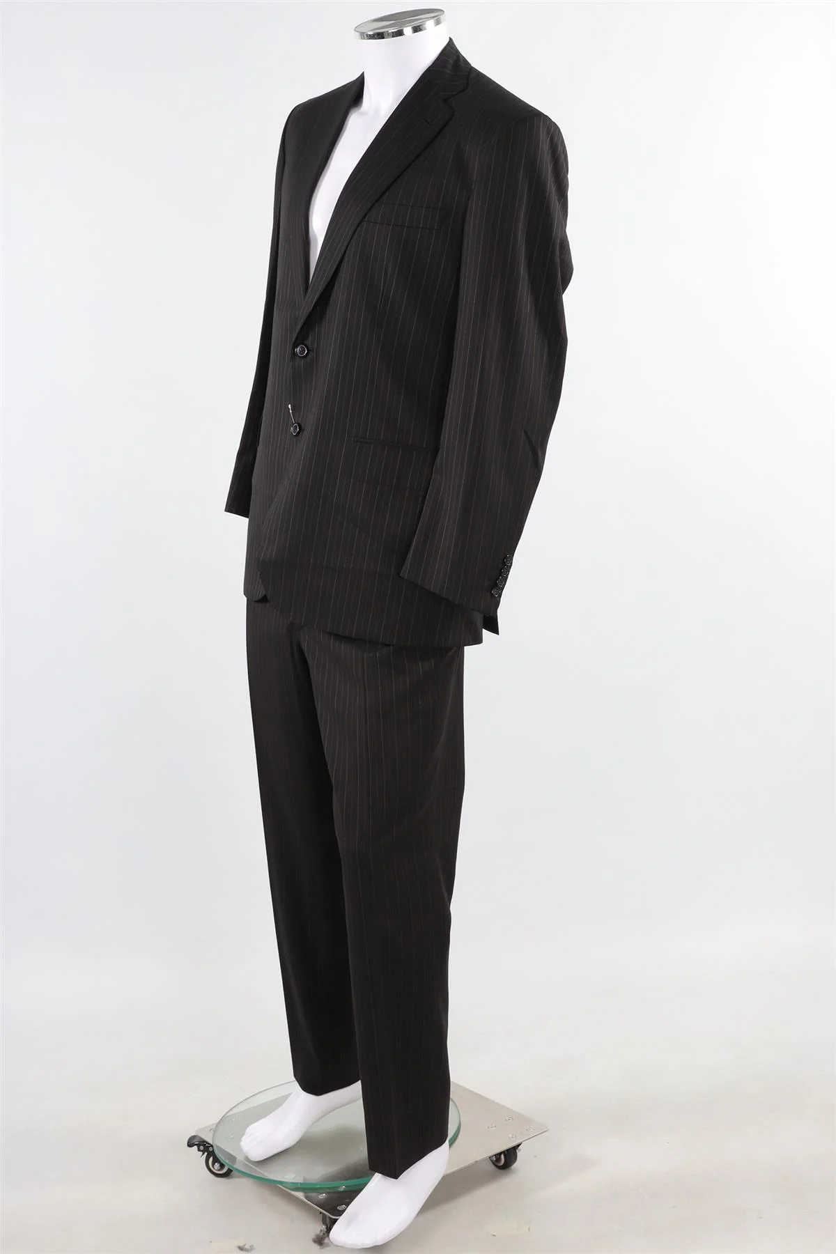 BRIONI BLACK MEN'S WOOL TWO PIECE SUIT IT 46 UK/US 36 - Image 3