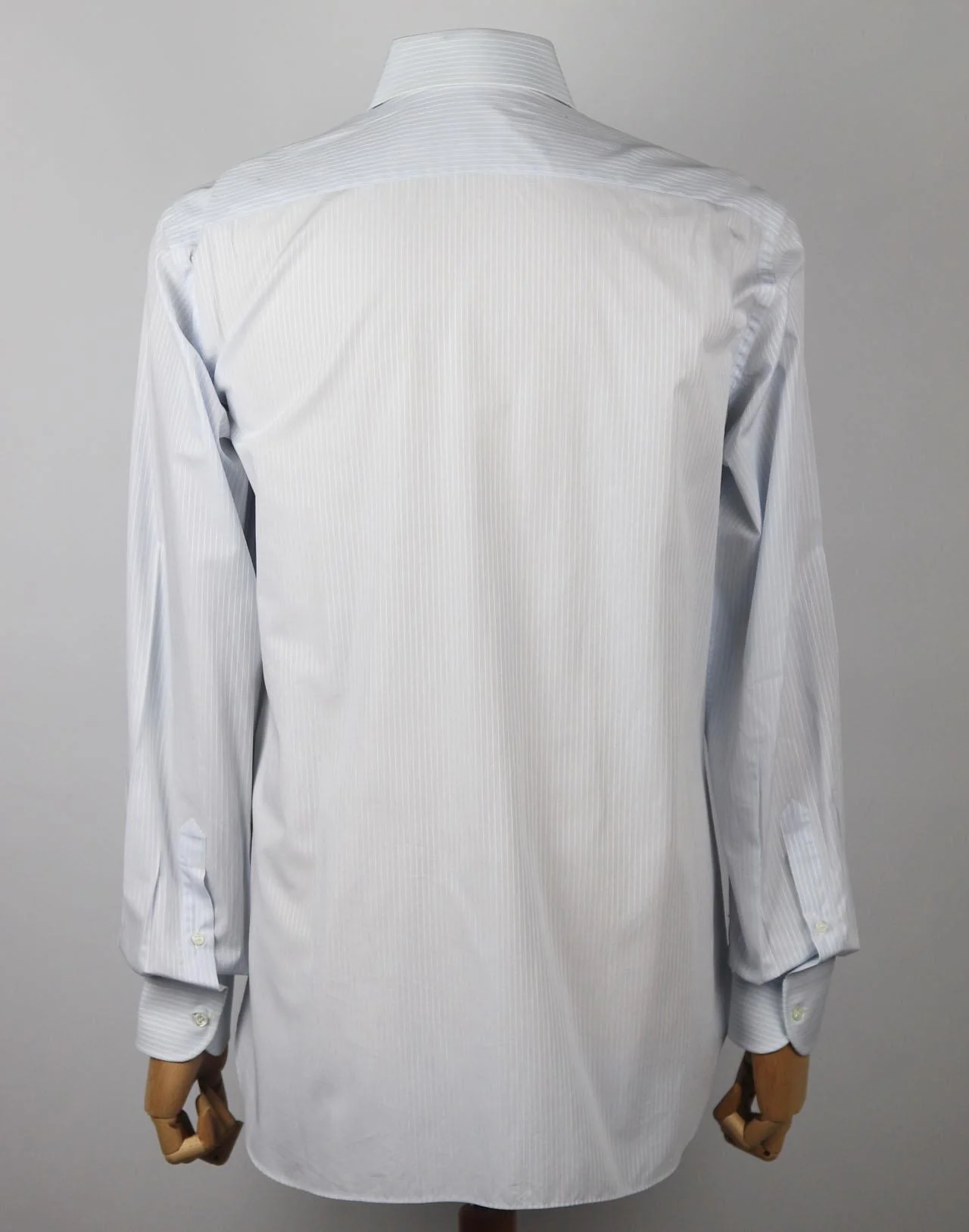 BRIONI MEN'S STRIPED COTTON SHIRT MEDIUM - Image 4