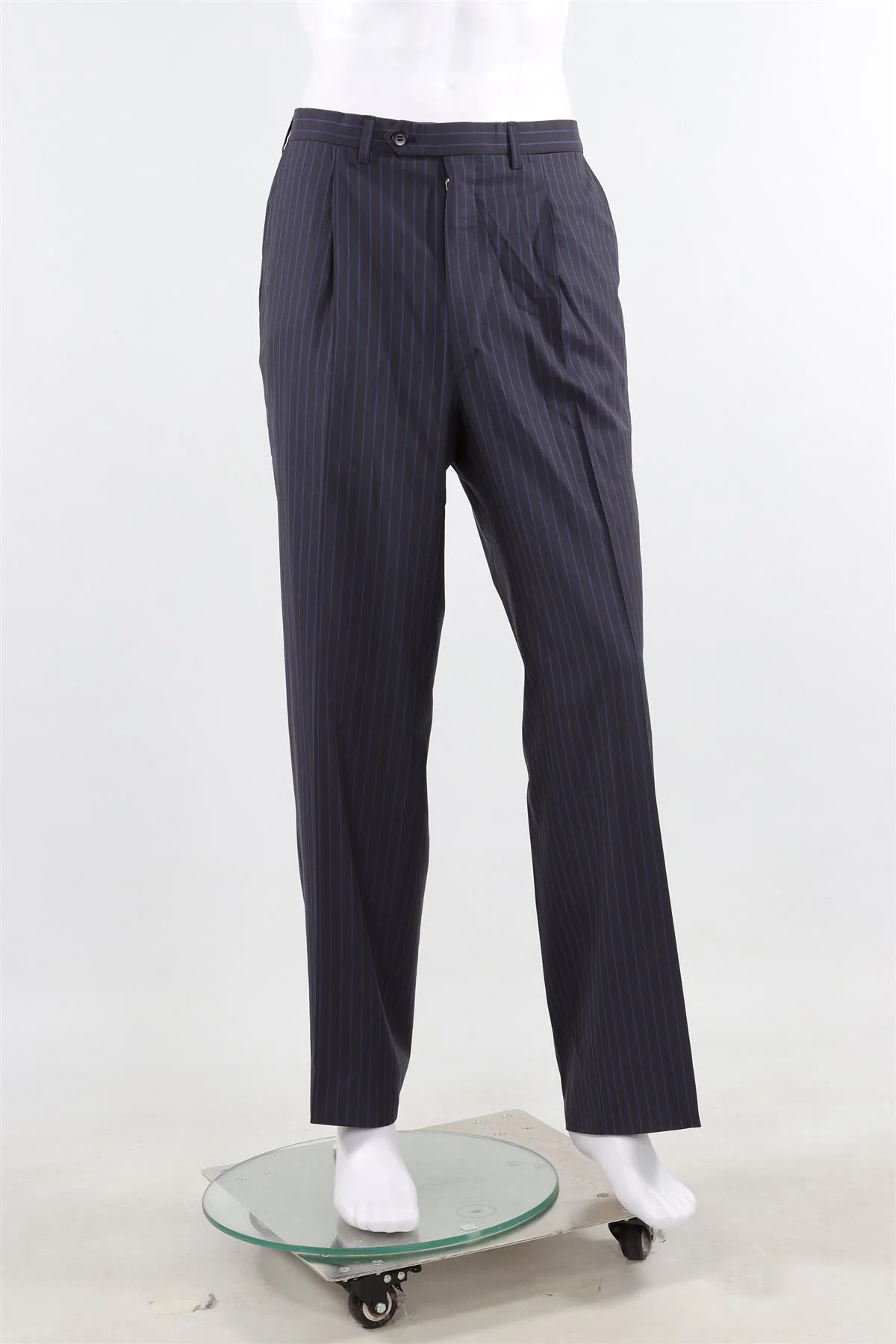 BRONI SUPER150S NAVY BLUE MEN'S WOOL TWO PIECE SUIT IT 52 UK/US 42 - Image 5