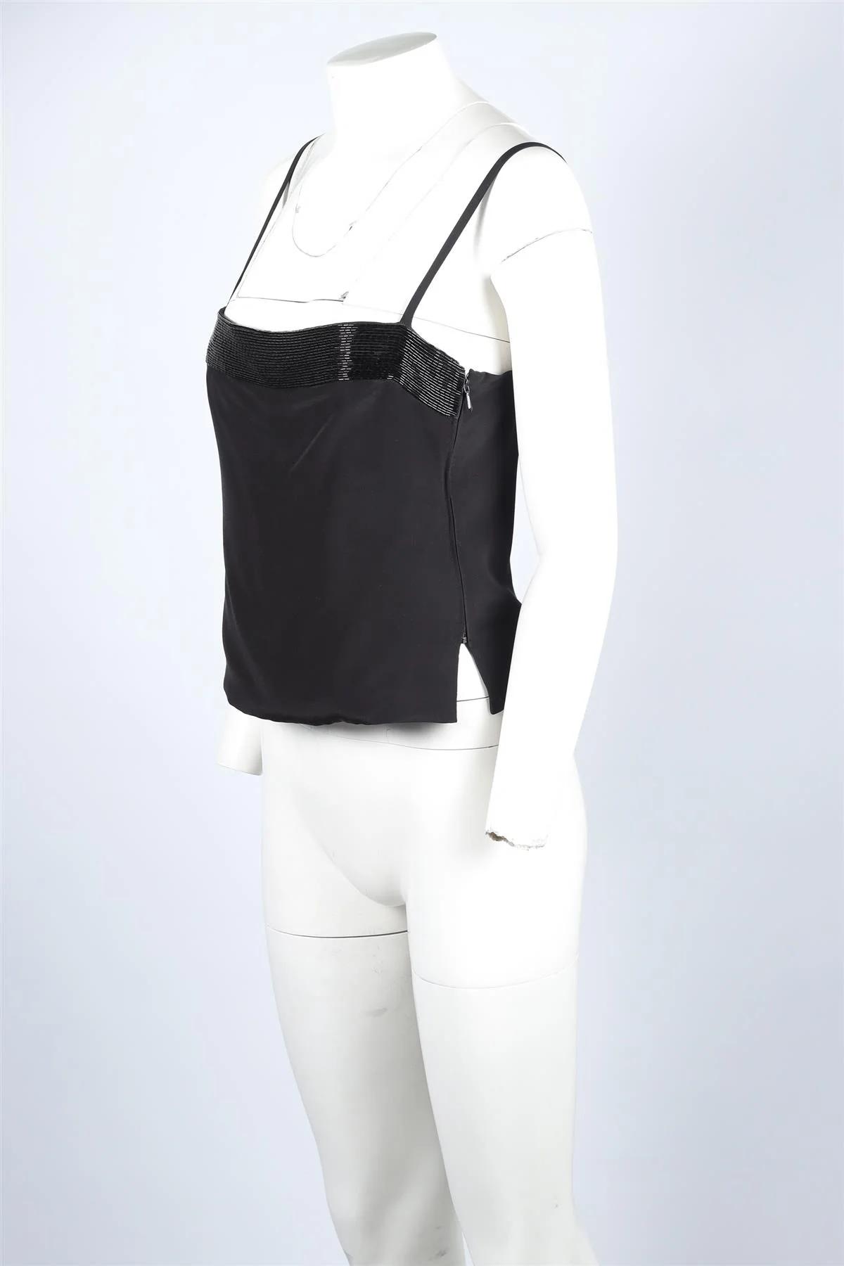 BRUCE OLDFIELD BLACK SILK TOP UK 10 - Image 3
