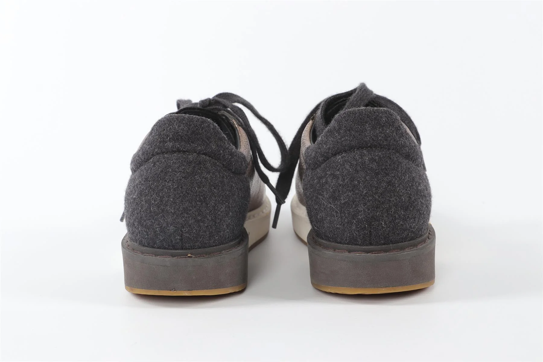 BRUNELLO CUCINELLI BRONZE LEATHER SNEAKERS EU 38 UK 5 US 8 - Image 5