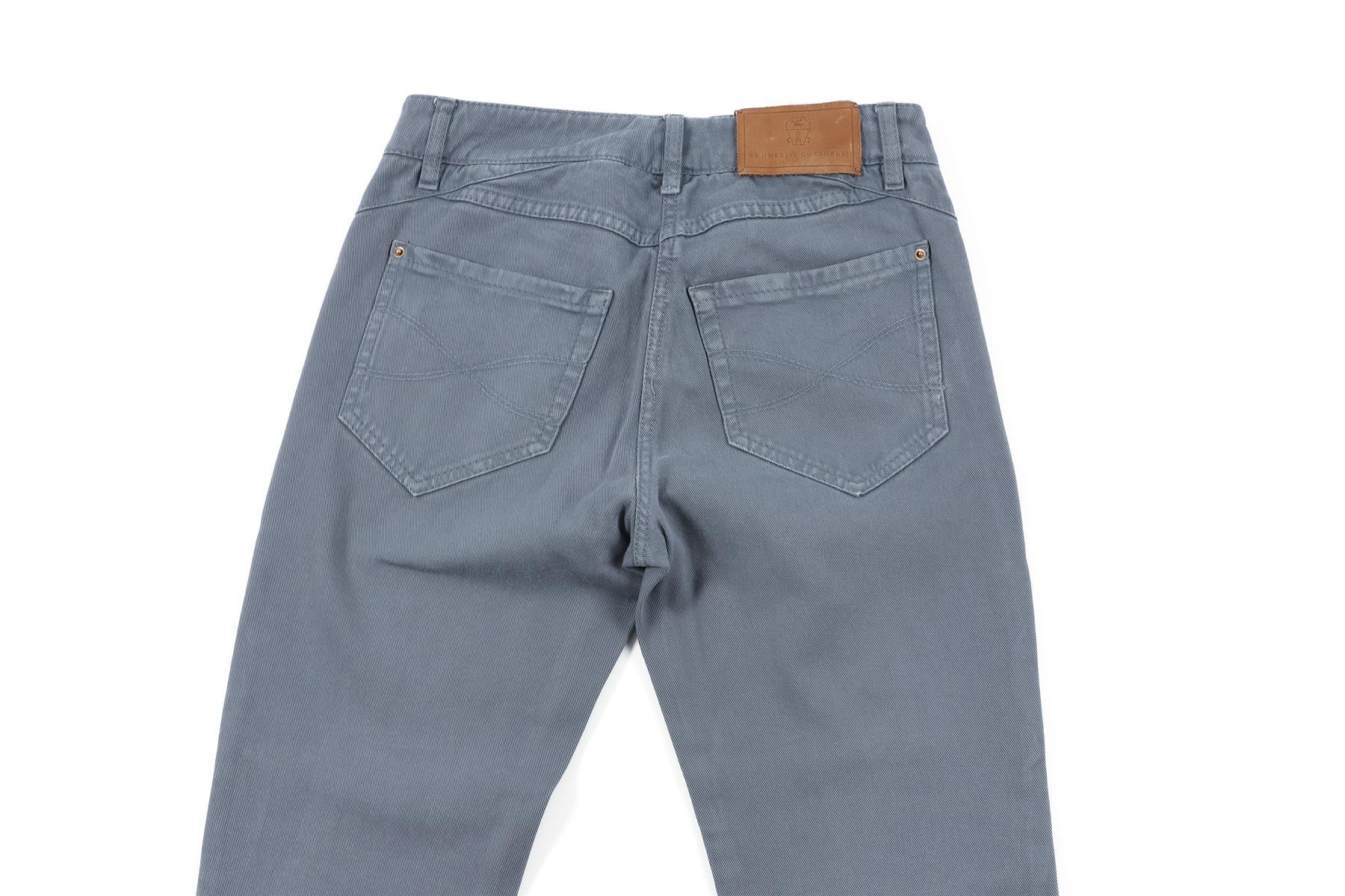 BRUNELLO CUCINELLI GREY HIGH RISE SKINNY JEANS IT 38 UK 6 - Image 5