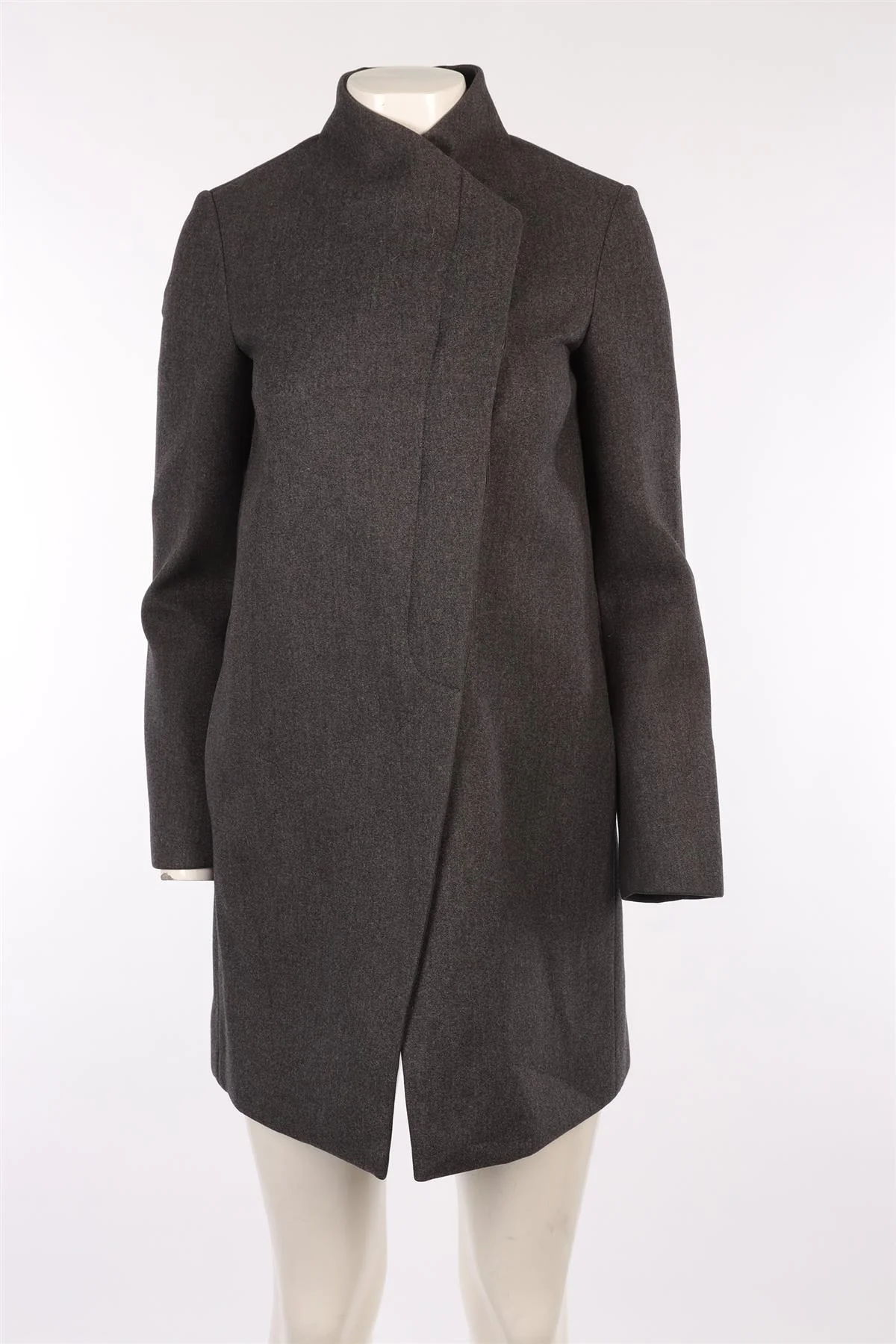 BRUNELLO CUCINELLI GREY WOOL COAT IT 40 UK 8 - Image 2