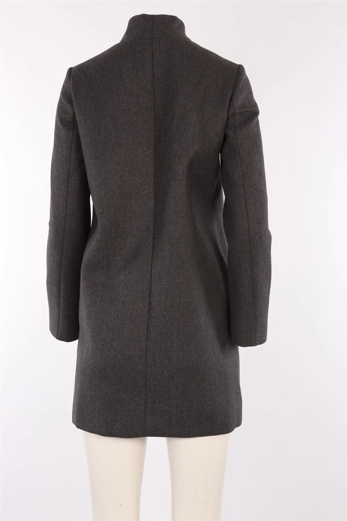 BRUNELLO CUCINELLI GREY WOOL COAT IT 40 UK 8 - Image 4