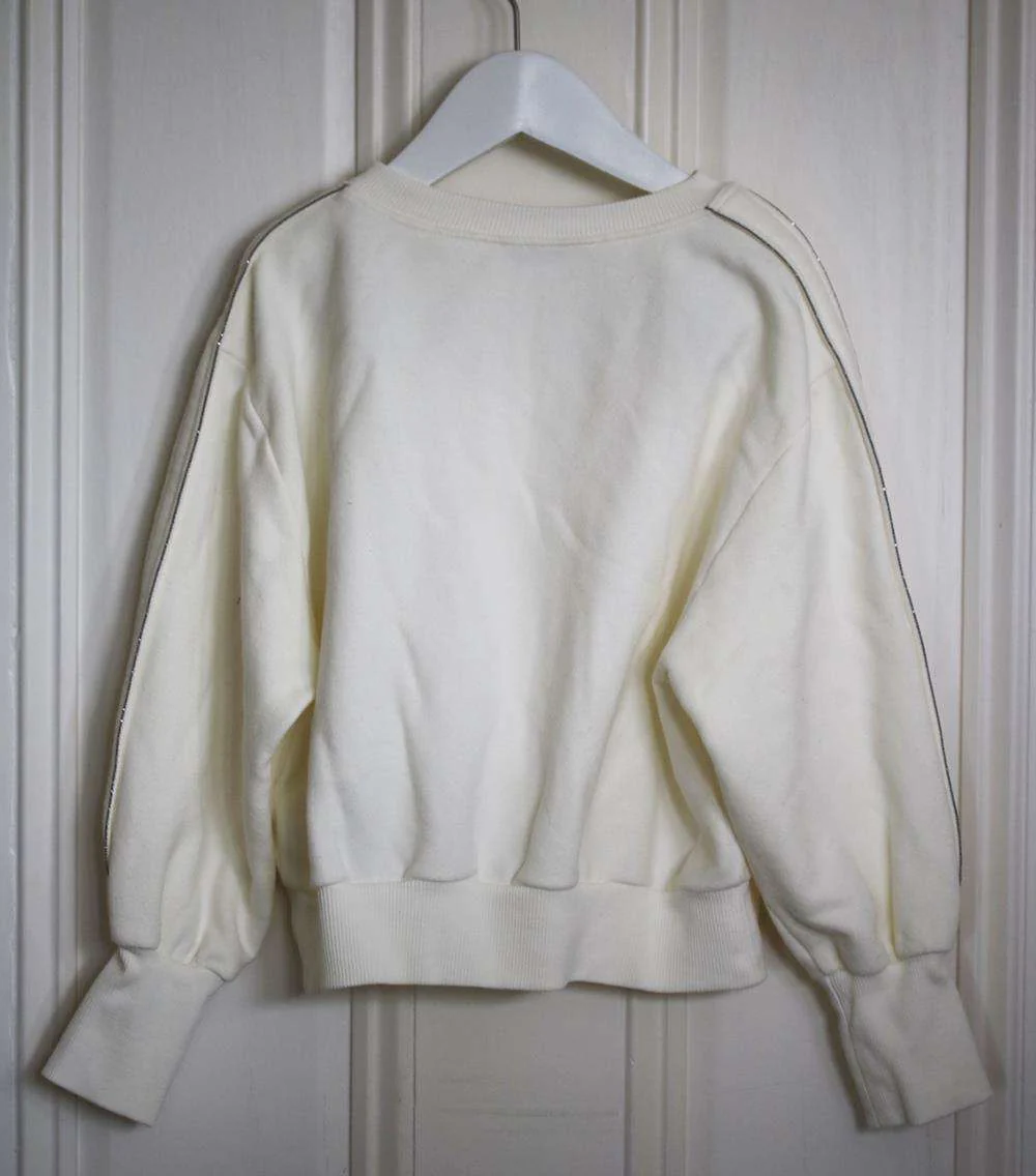 BRUNELLO CUCINELLI KIDS GIRLS EMBELLISHED COTTON SWEATSHIRT 6 YEARS - Image 3