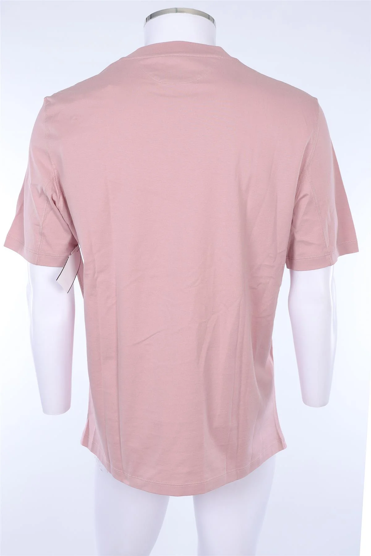 BRUNELLO CUCINELLI PINK MEN'S COTTON T-SHIRT LARGE - Image 4