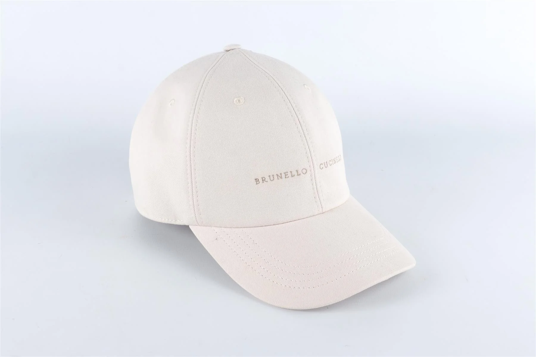 BRUNELLO CUCINELLI WHITE MEN'S COTTON BASEBALL CAP ONE SIZE - Image 2