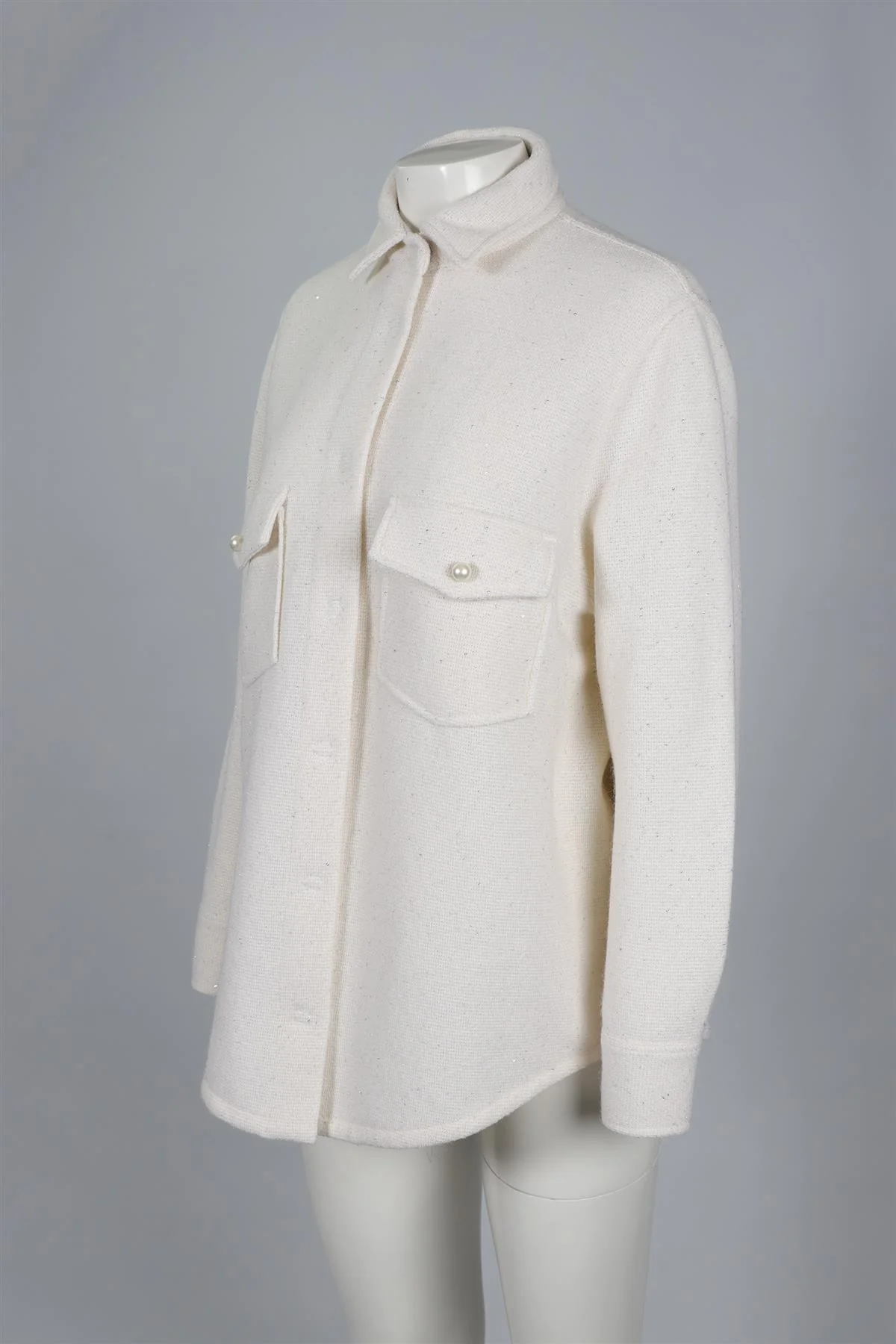 BRUNO MANETTI IVORY WOOL CARDIGAN IT 44 UK 12 - Image 3