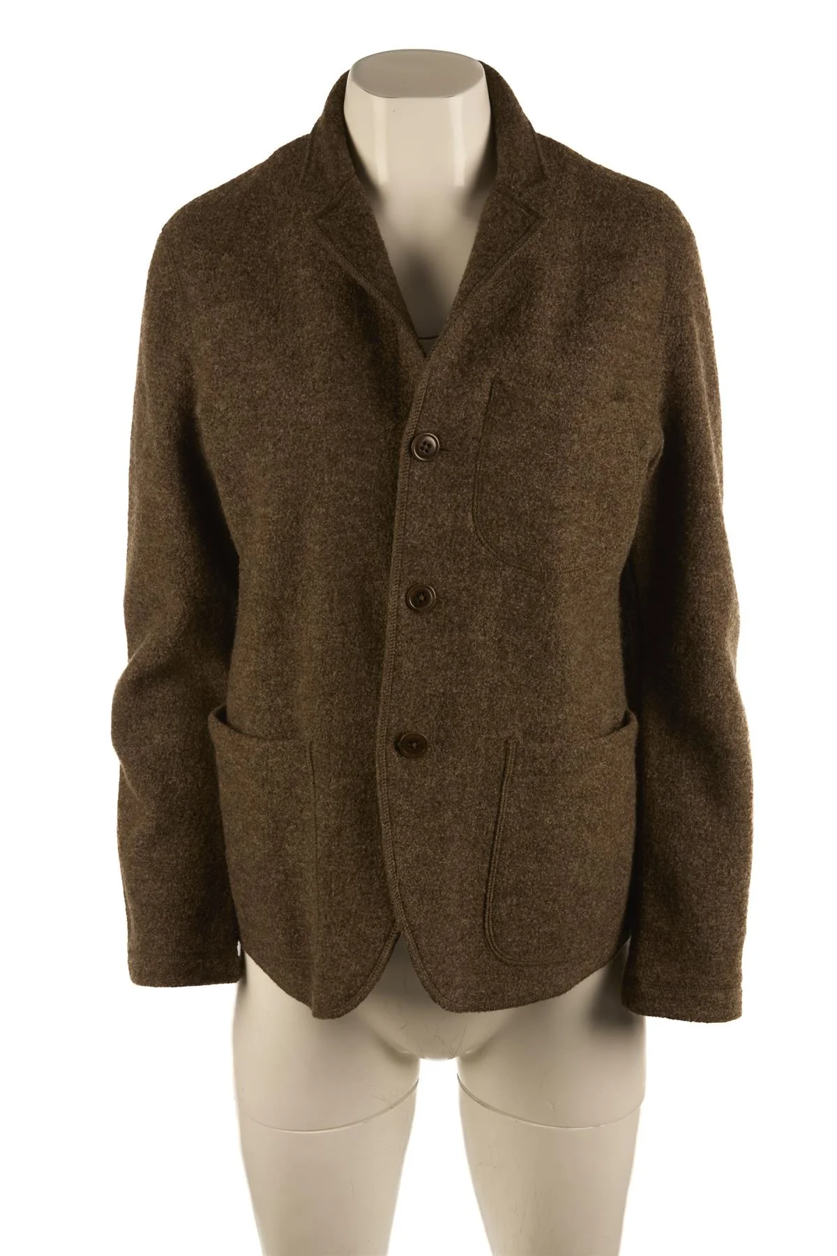 BUCK MASON GREEN WOOL BLAZER SMALL - Image 2