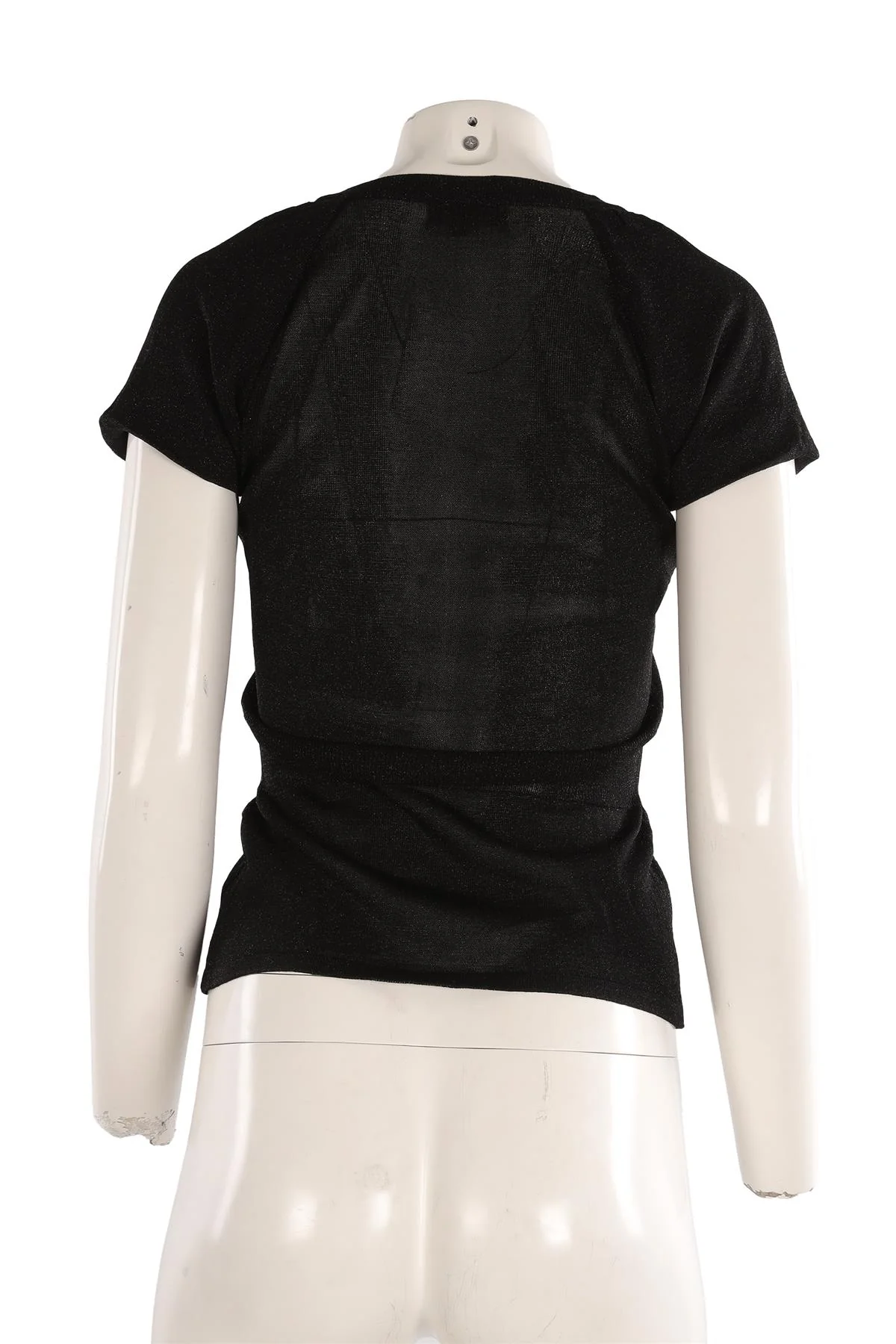 BURBERRY BLACK KNIT TOP IT 38 UK 6 - Image 4