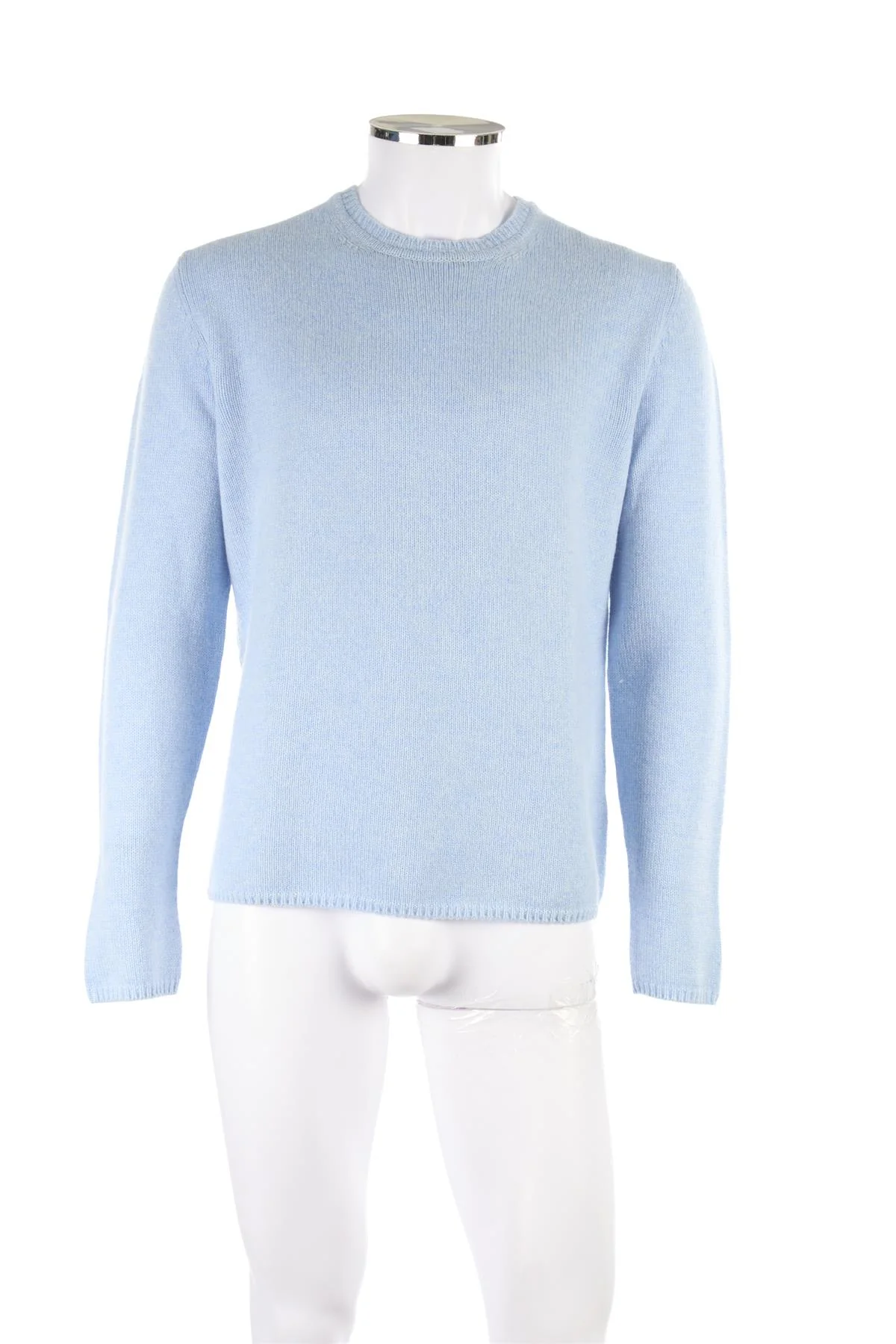 BURBERRY BLUE MEN'S CASHMERE SWEATER MEDIUM - Image 2