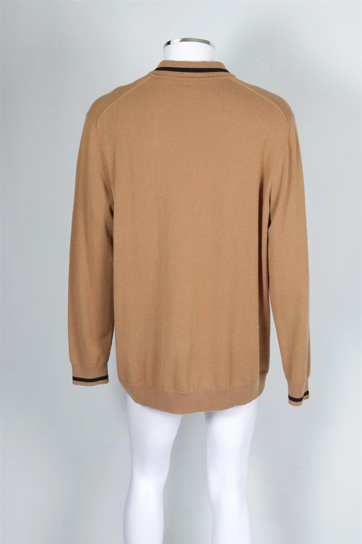 BURBERRY BROWN MEN'S CASHMERE SWEATER XXLARGE - Image 4