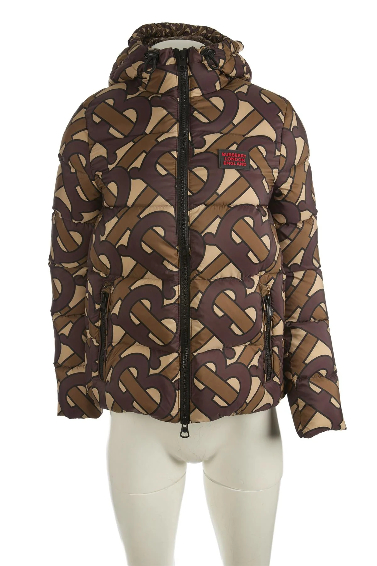 BURBERRY BROWN PADDED DOWN JACKET XSMALL - Image 2