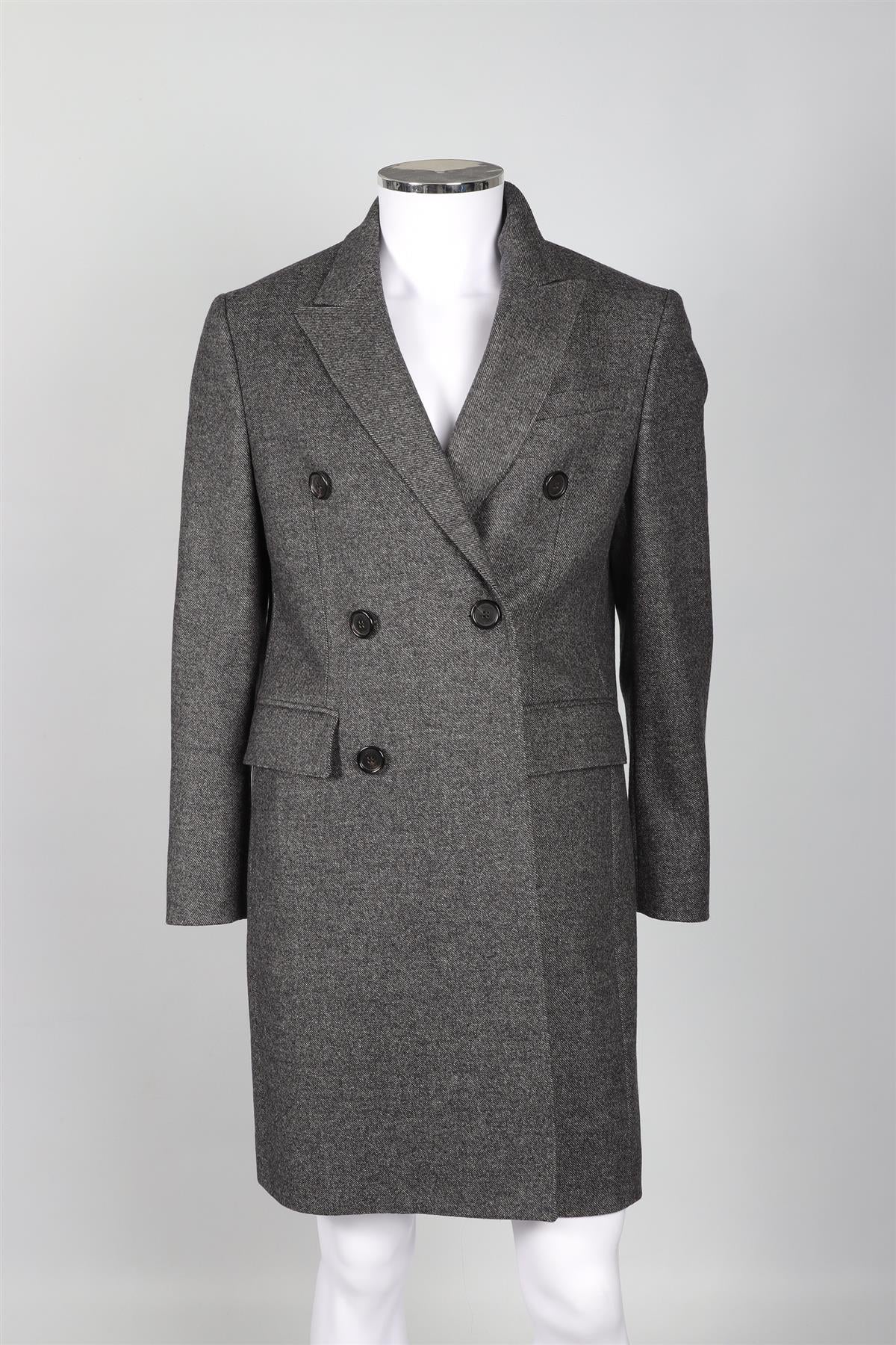BURBERRY GREY MEN'S WOOL COAT IT 50 UK 40 - Image 2