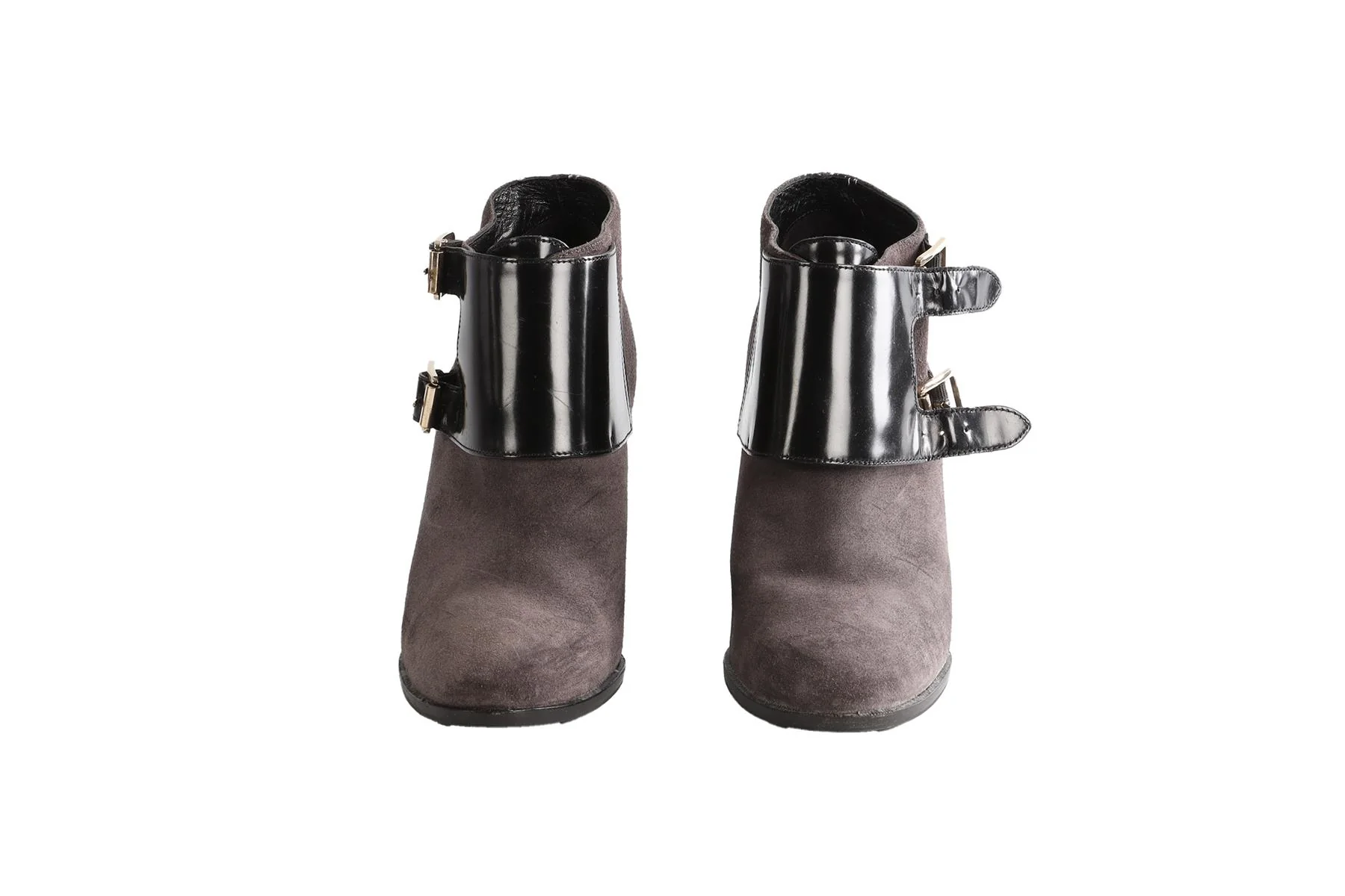 BURBERRY GREY SUEDE ANKLE BOOTS EU 40 UK 7 US 10 - Image 3
