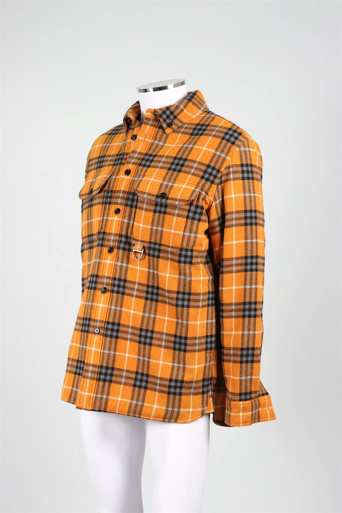 BURBERRY ORANGE MEN'S WOOL AND COTTON BLEND JACKET IT 50 - Image 3