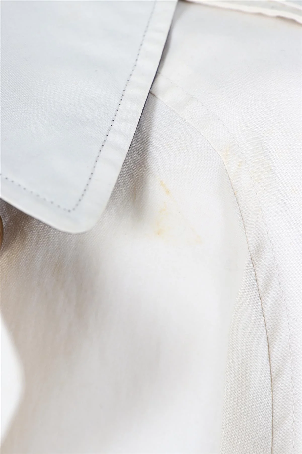 BURBERRY PROPORSUM CREAM VINTAGE COTTON TRENCH COAT IT 42 UK 10 - Image 7