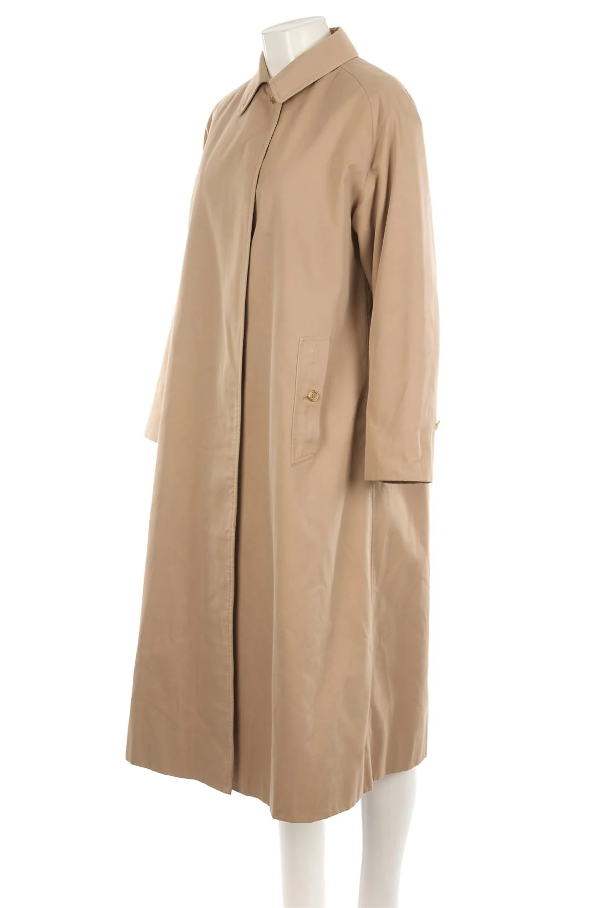 BURBERRY TAN COTTON TRENCH COAT UK 14 - Image 3