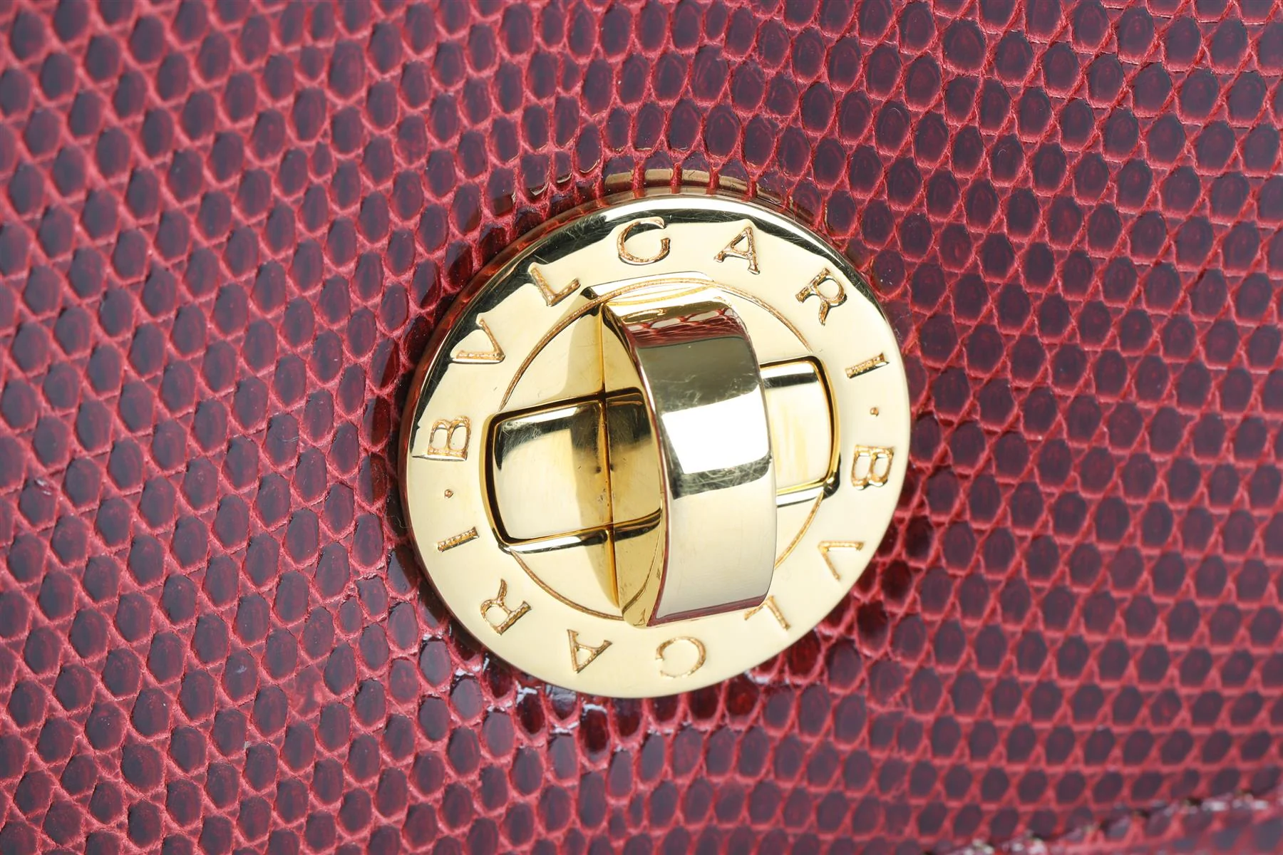 BVLGARI RED LIZARD CLUTCH - Image 9