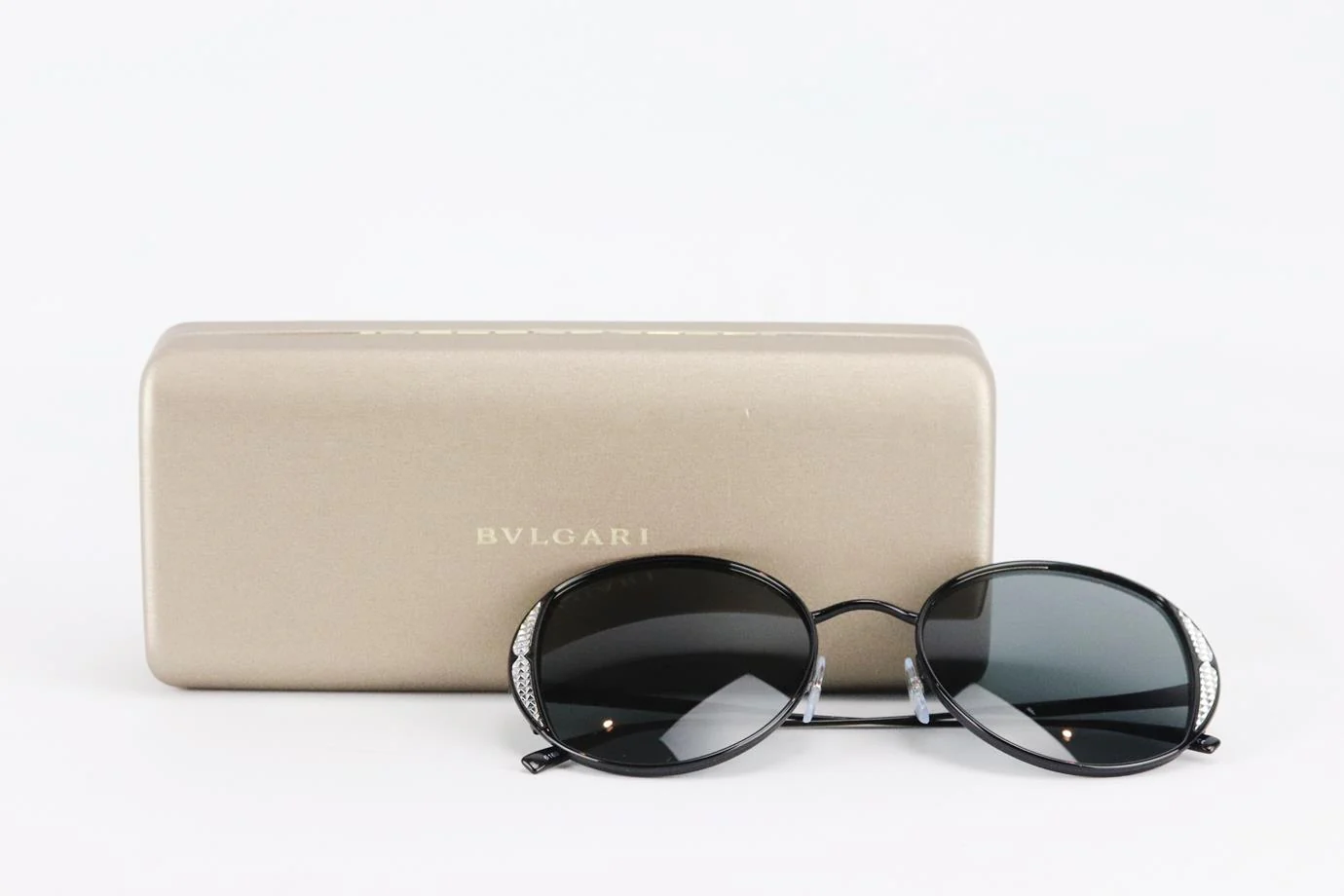 BVLGARI ROUND FRAME METAL SUNGLASSES - Image 10