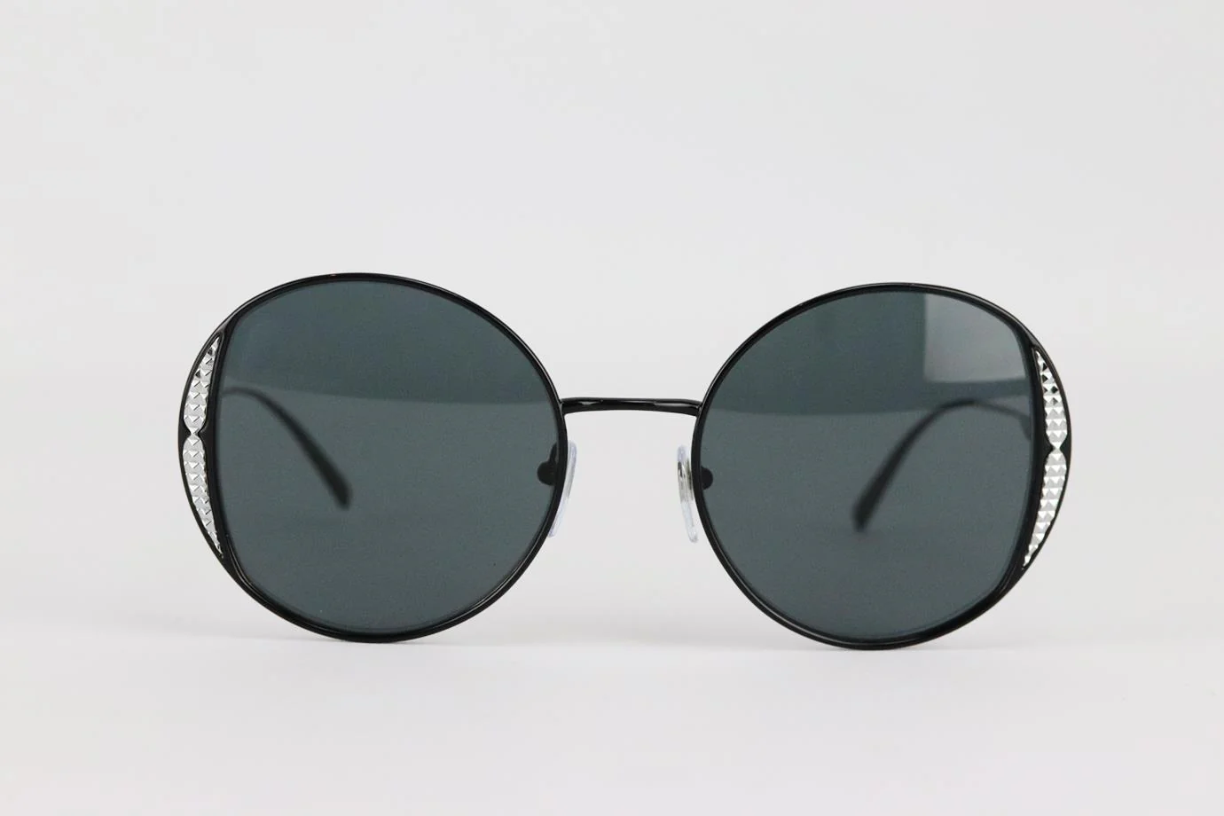 BVLGARI ROUND FRAME METAL SUNGLASSES - Image 3