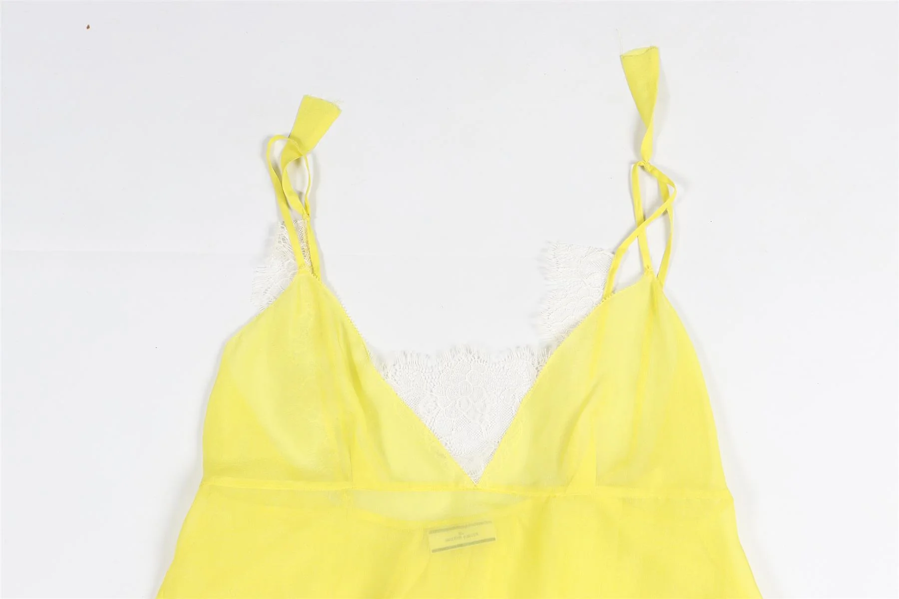 BY MALENE BIRGER YELLOW SILK TOP EU 36 UK 10 - Image 3