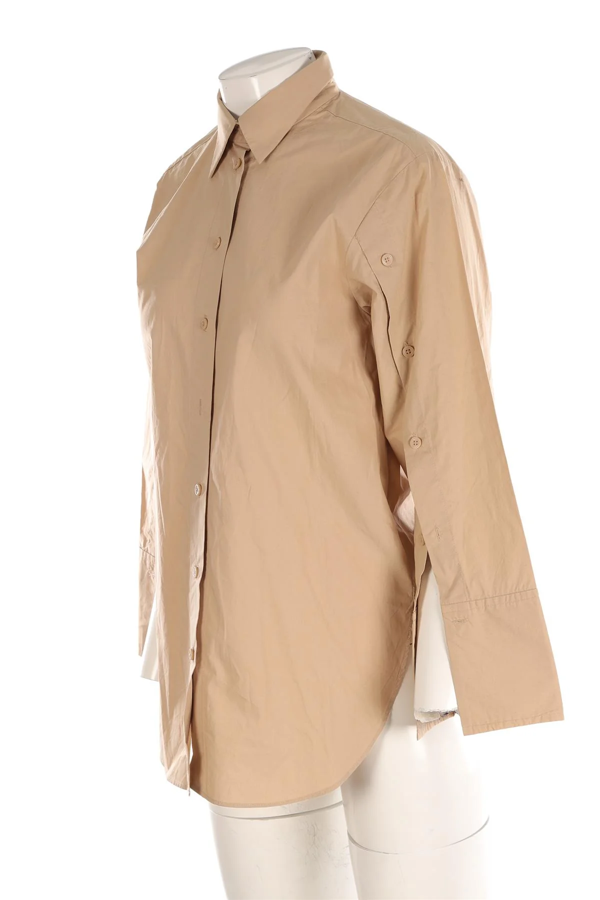 BY MARLENE BIRGER BEIGE COTTON SHIRT DE 34 UK 6 - Image 3