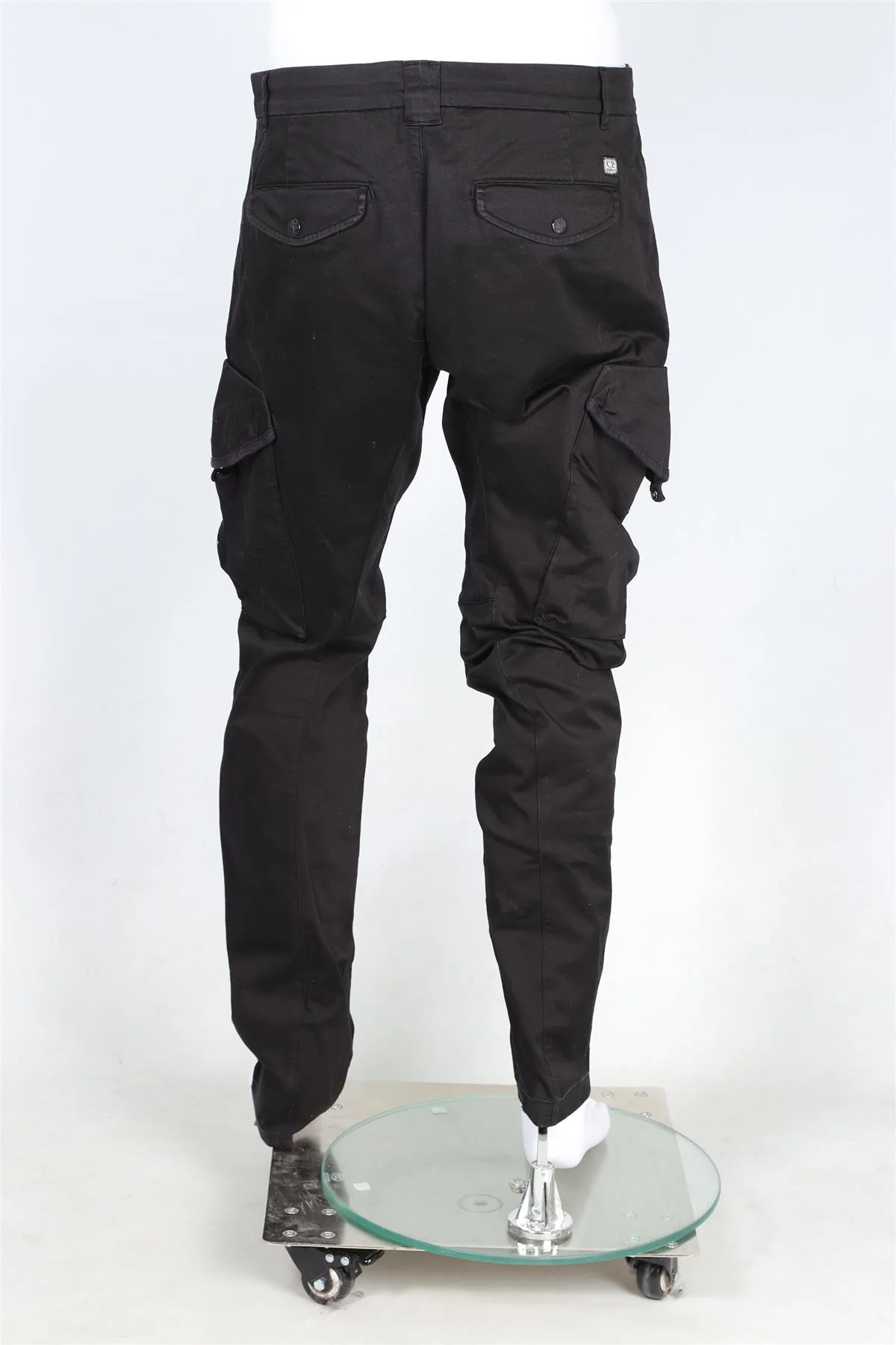 C.P. COMPANY BLACK MEN'S COTTON CARGO PANTS IT 48 UK/US 32 - Image 4