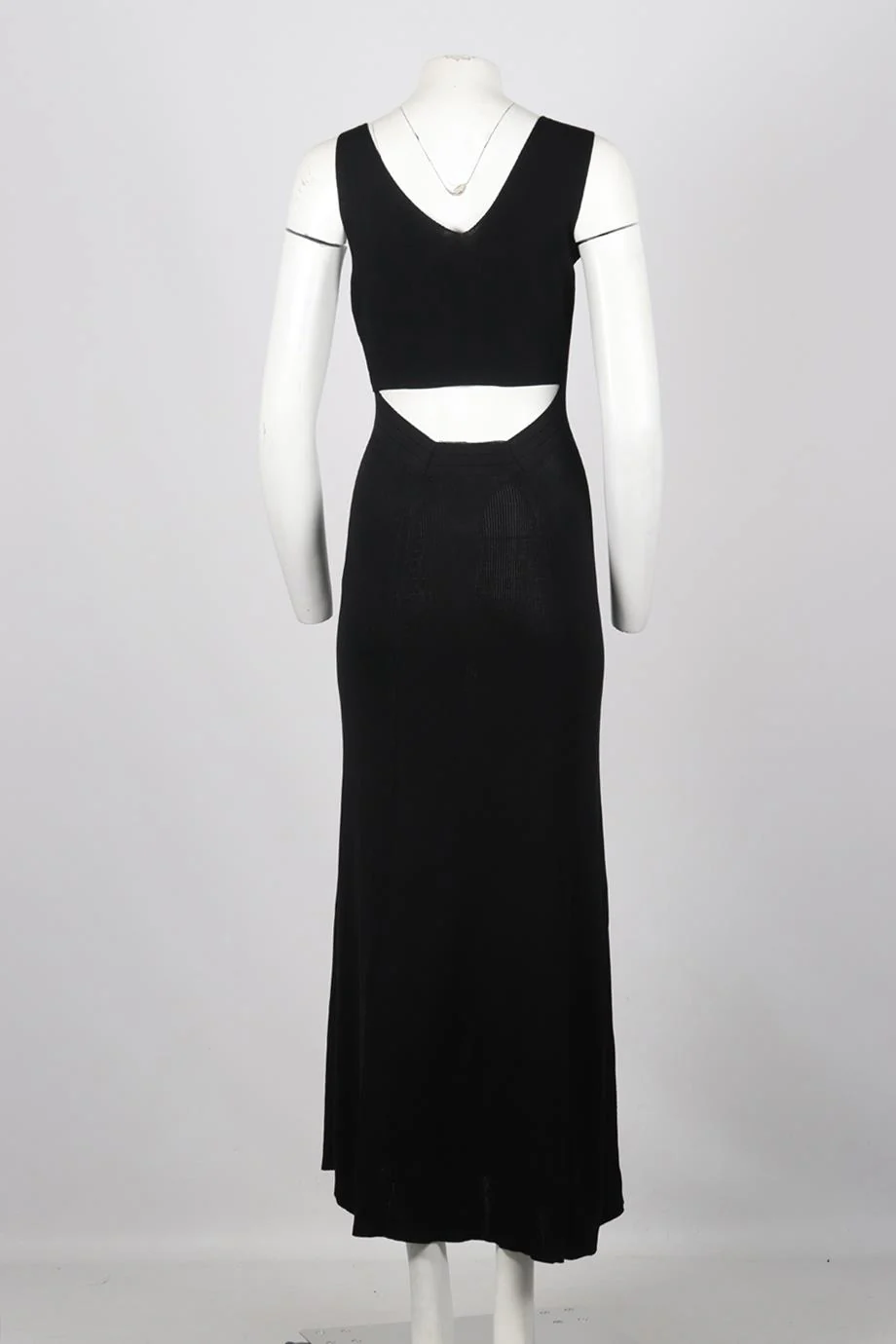 CAES CUTOUT COTTON BLEND MAXI DRESS MEDIUM - Image 4