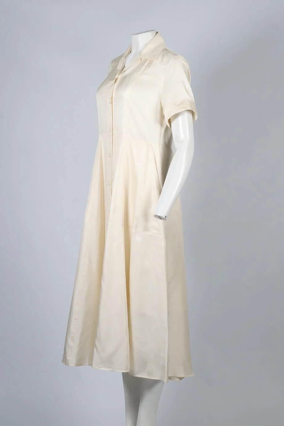 CALVIN KLEIN SILK MAXI DRESS IT 40 UK 8 - Image 3